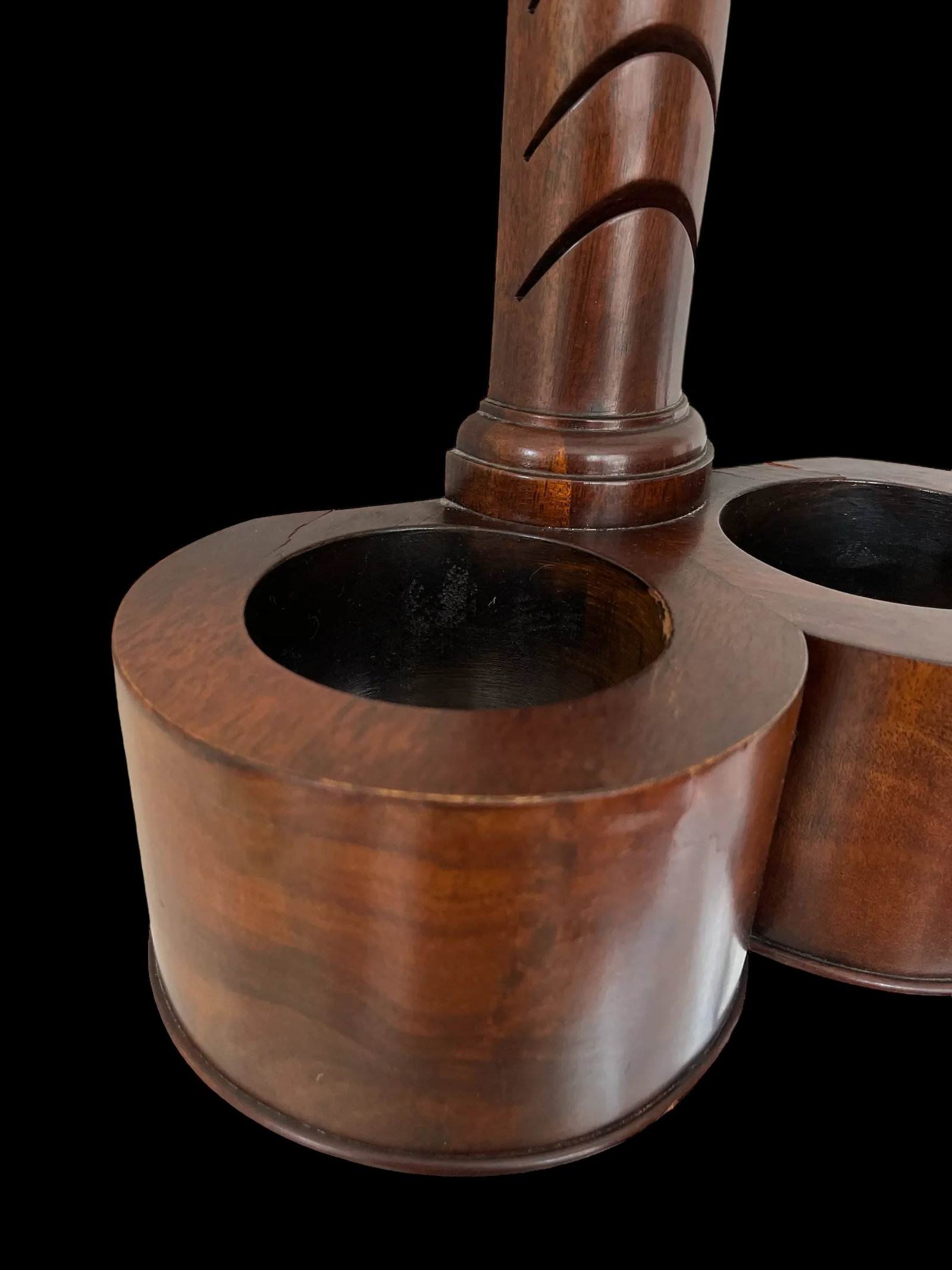 1940s Weiman Heirloom Mahogany Wall-Mounted Card Holder Display Umbrella Stand - 11