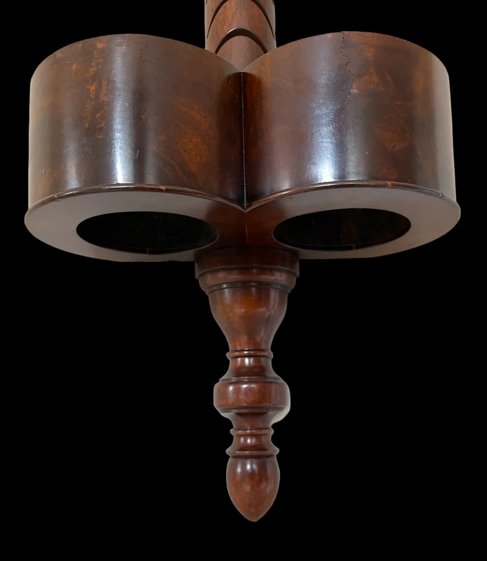 1940s Weiman Heirloom Mahogany Wall-Mounted Card Holder Display Umbrella Stand - 6