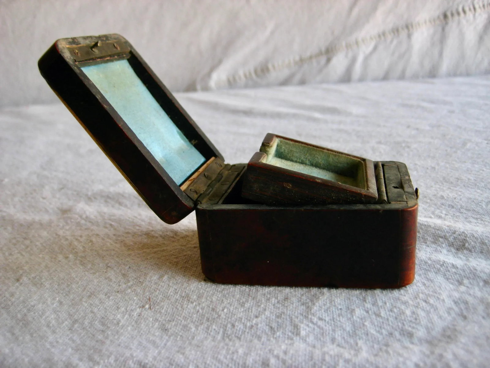 Mid 19th Century French Louis Philippe Inlay Watch Holder Box - 7