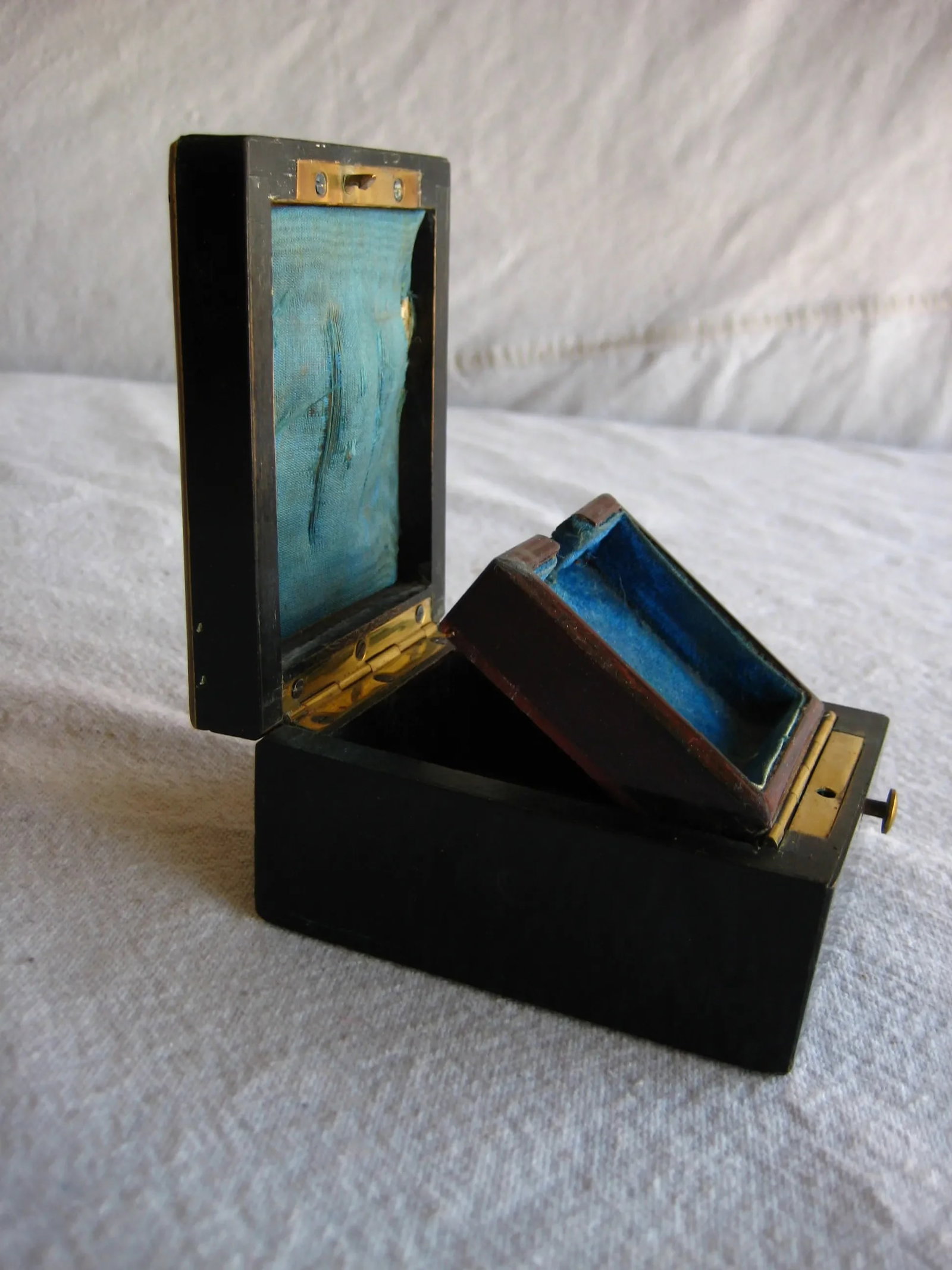 Mid 19th Century French Napoleon III Boulle Style Watch Holder Box - 6