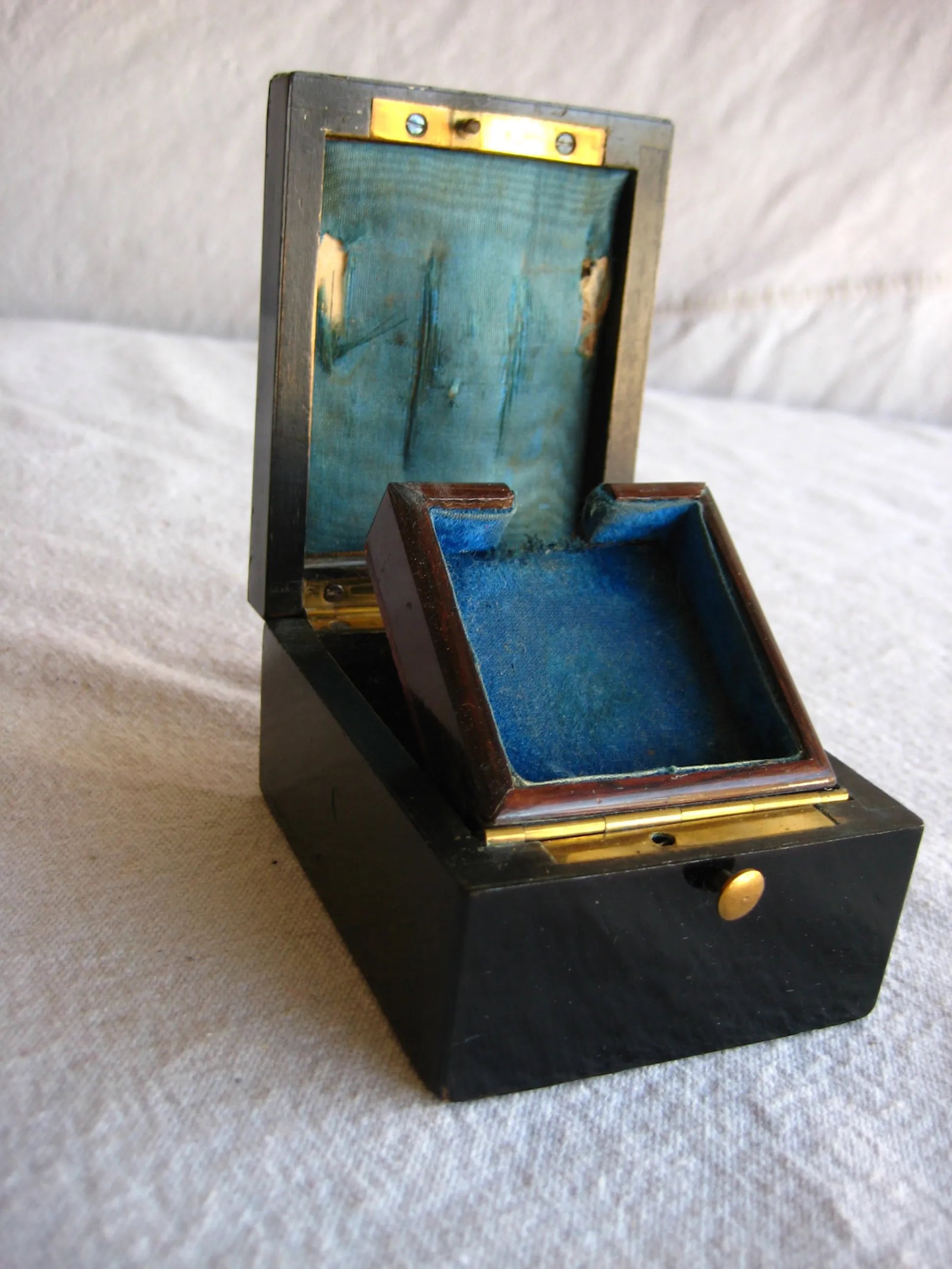 Mid 19th Century French Napoleon III Boulle Style Watch Holder Box - 7