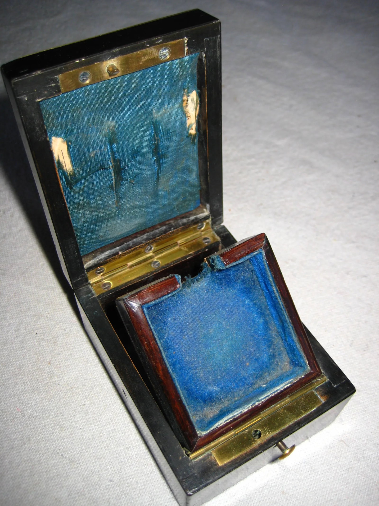 Mid 19th Century French Napoleon III Boulle Style Watch Holder Box - 9