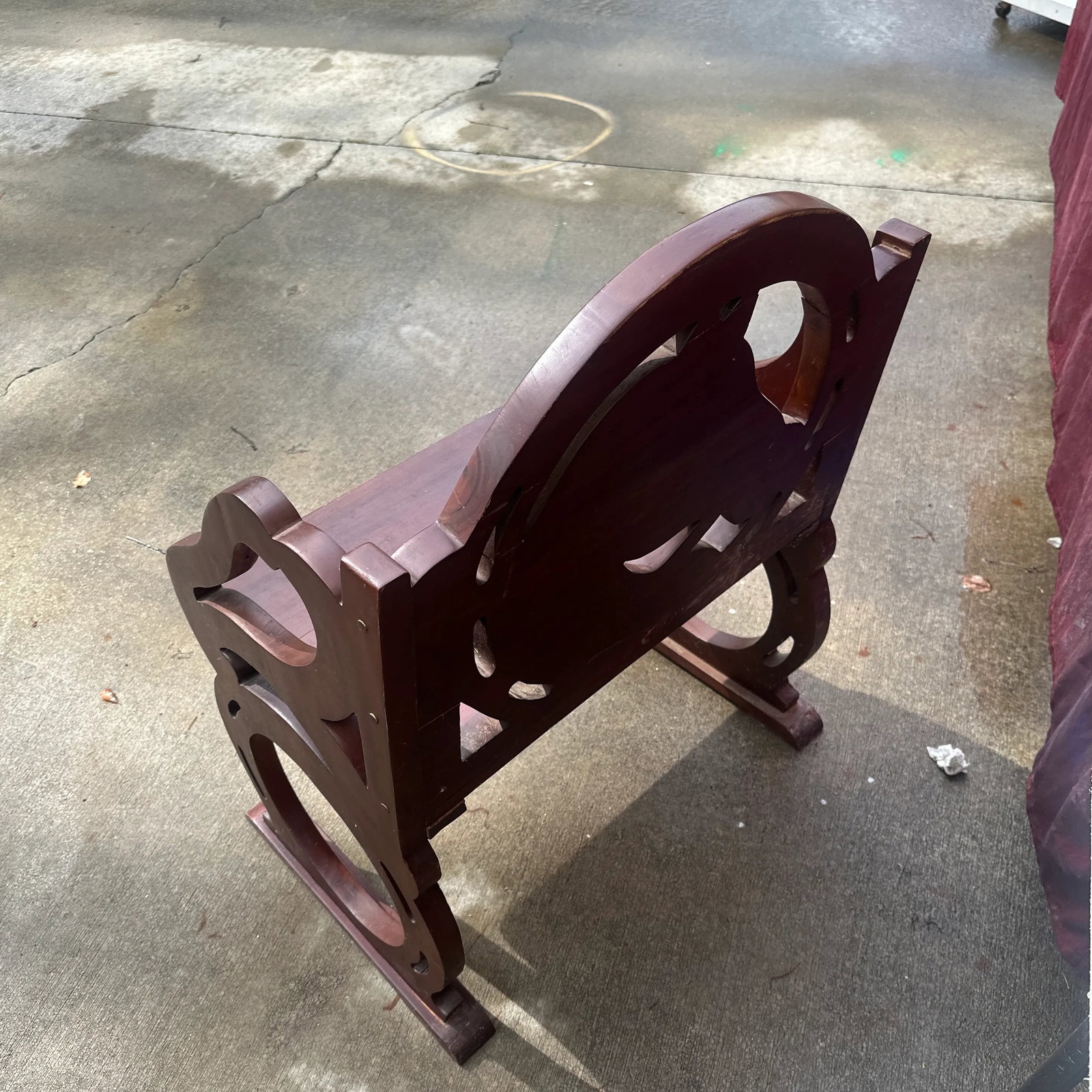 1970s Solid Mahogany Carved Horse Accent Chair - 10