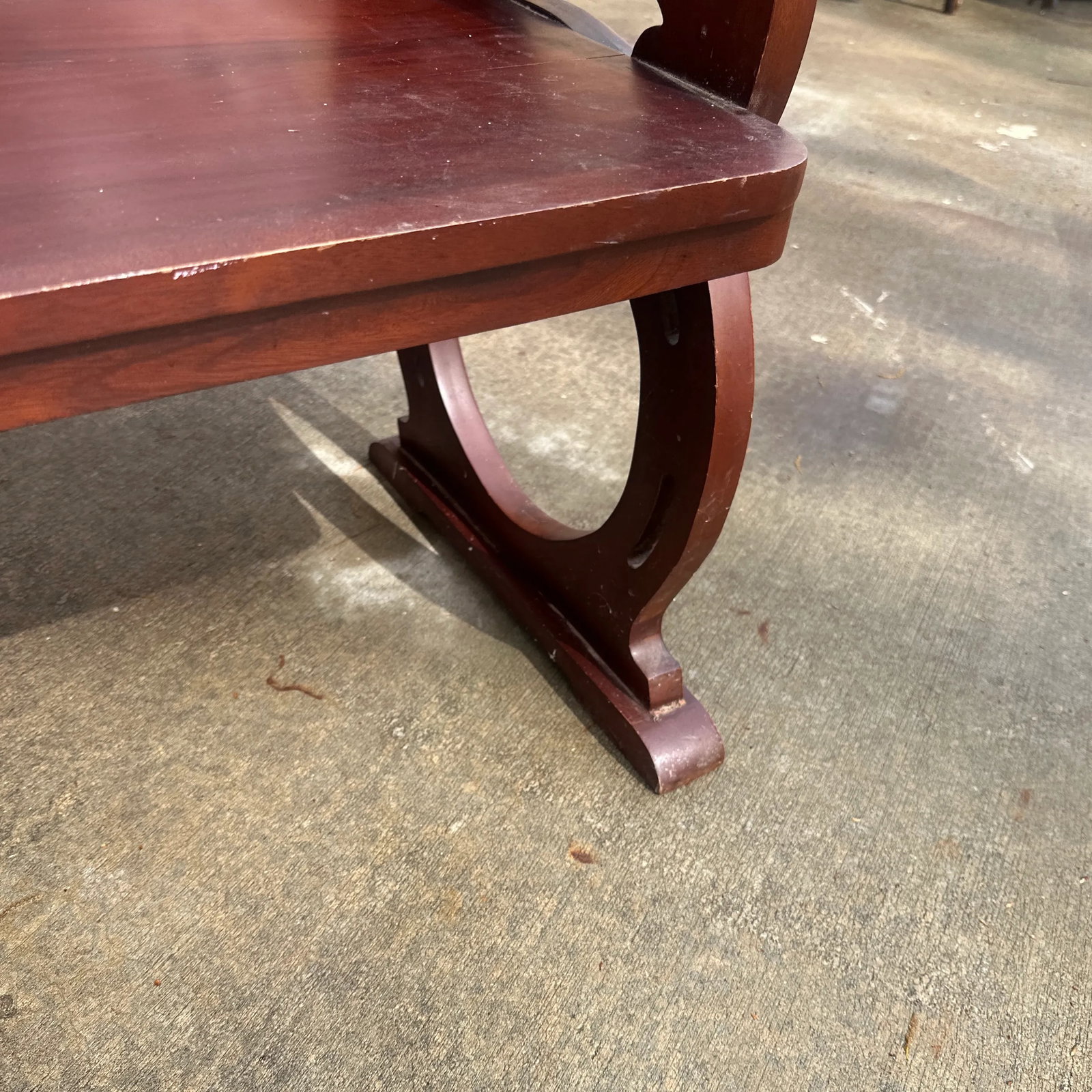 1970s Solid Mahogany Carved Horse Accent Chair - 7