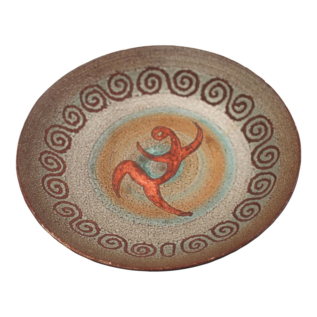 Mid-20th Century Pottery Low Compote by René Maurel, Vallauris, France (1 of 4)