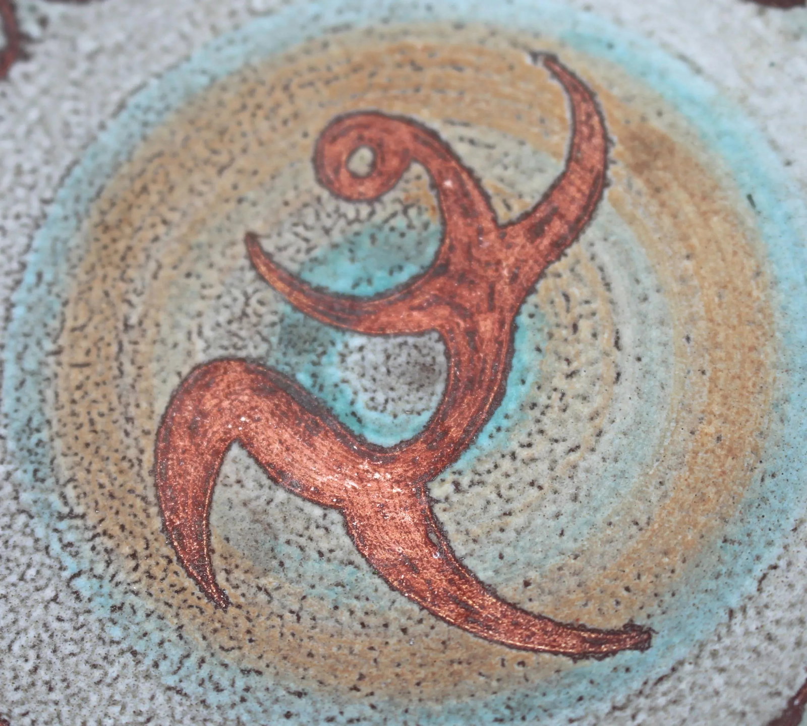 Mid-20th Century Pottery Low Compote by René Maurel, Vallauris, France - 4