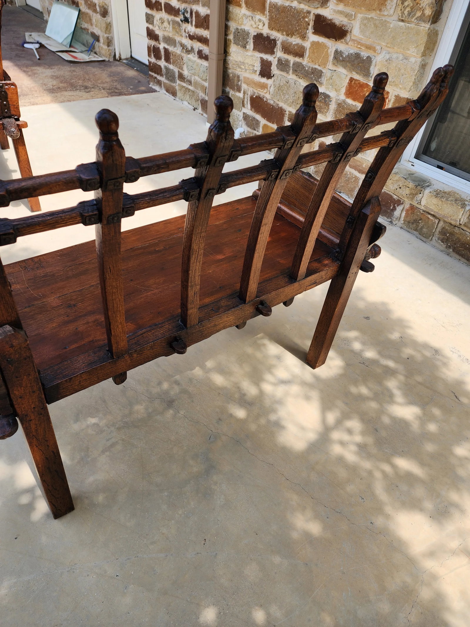 Antique Bench From India - 10