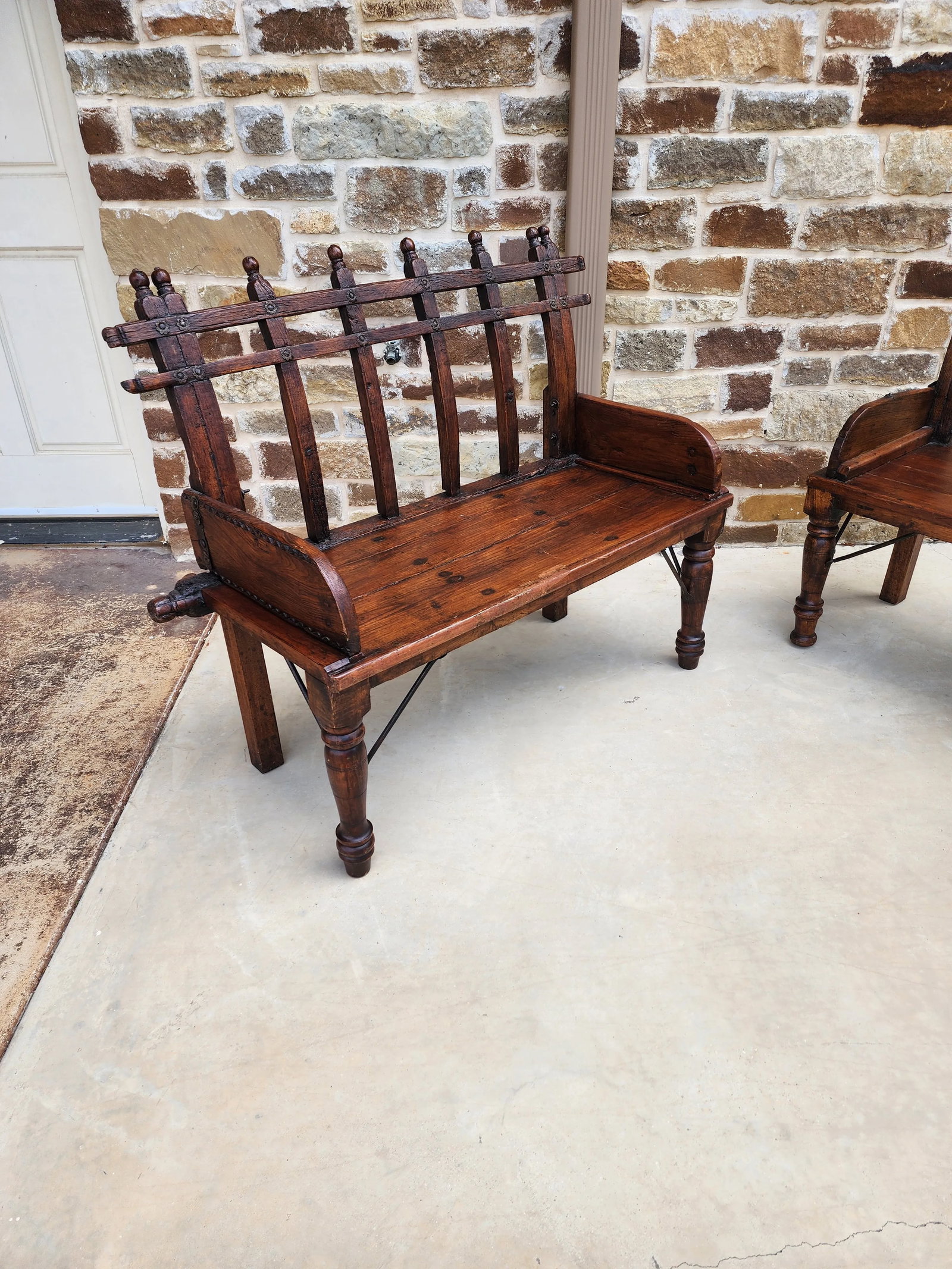 Antique Bench From India - 2