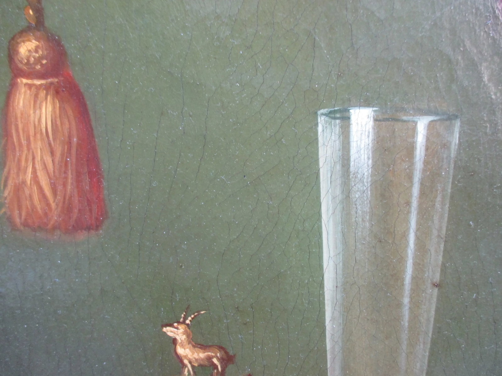 Antique Still-Life Oil on Octagon Canvas Unsigned Circa 1900 - 9