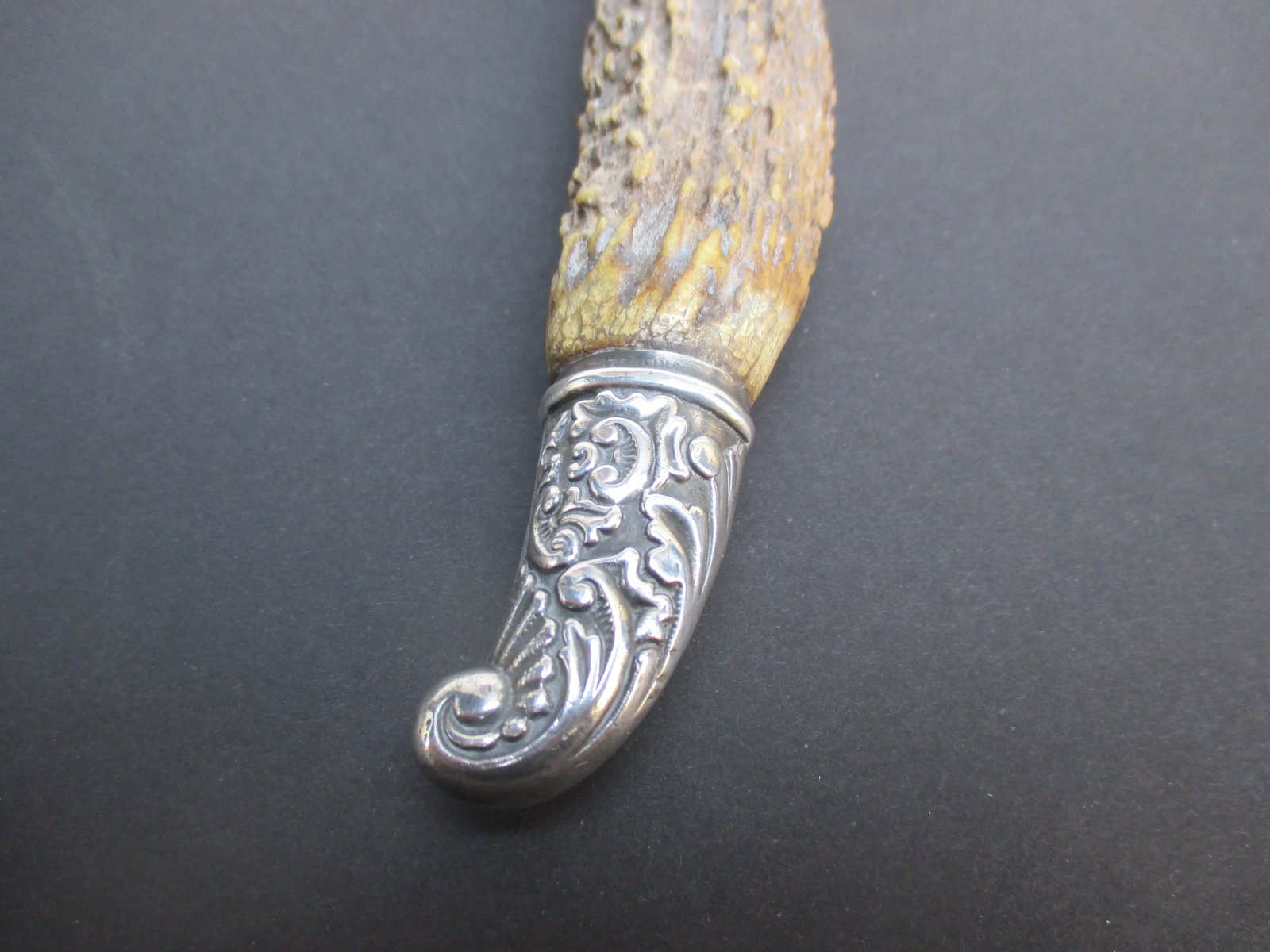 Vintage Stag-Handle and Sterling Silver Magnifier Glass. - 6