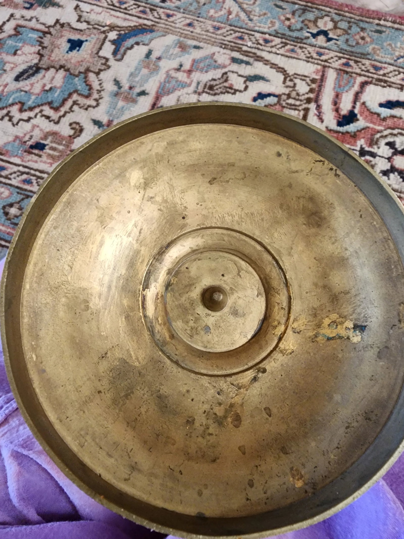 Pair of French Empire Brass Candlesticks - 6