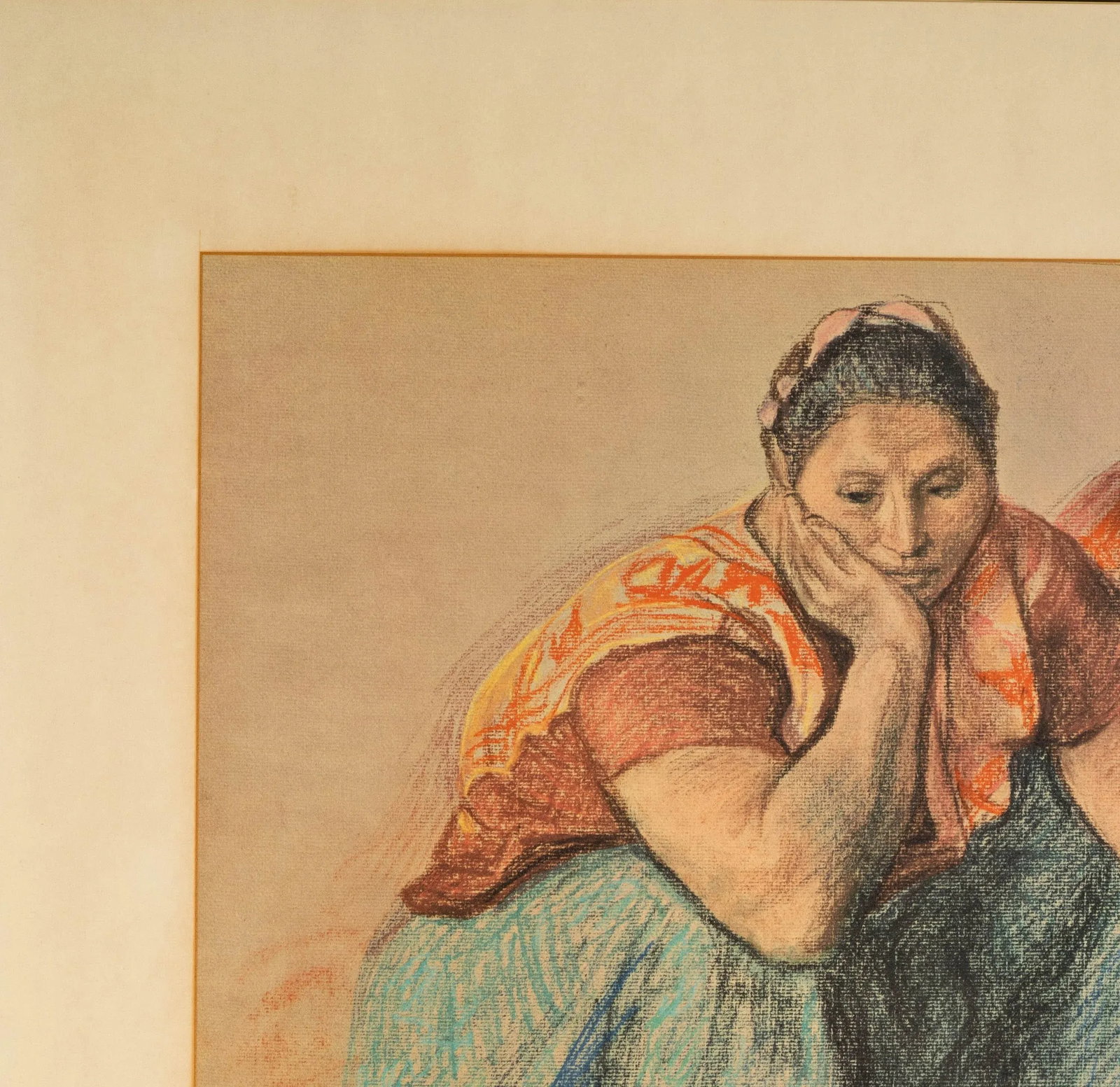 Vintage "Two Woman Kneeling" After Francisco Zuniga, Framed - 3