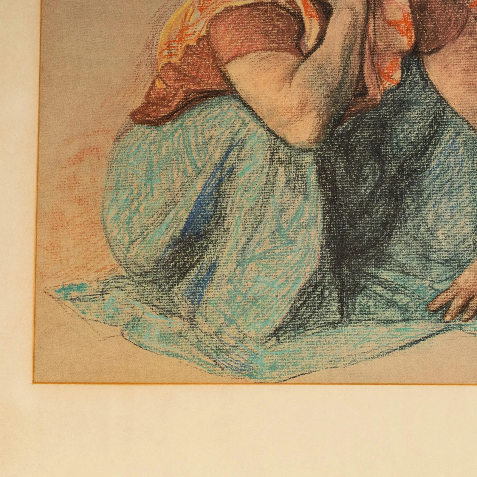Vintage "Two Woman Kneeling" After Francisco Zuniga, Framed - 7