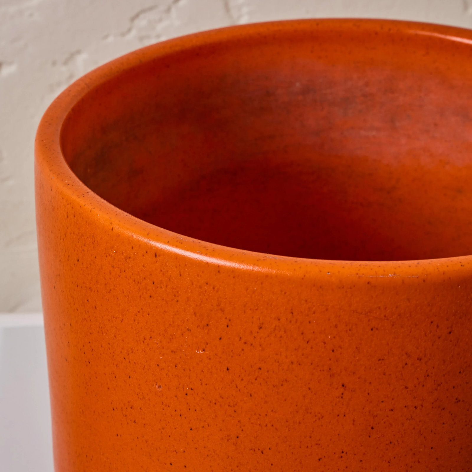 1960s Gainey Orange Glazed Planters - Set of 3 - 7