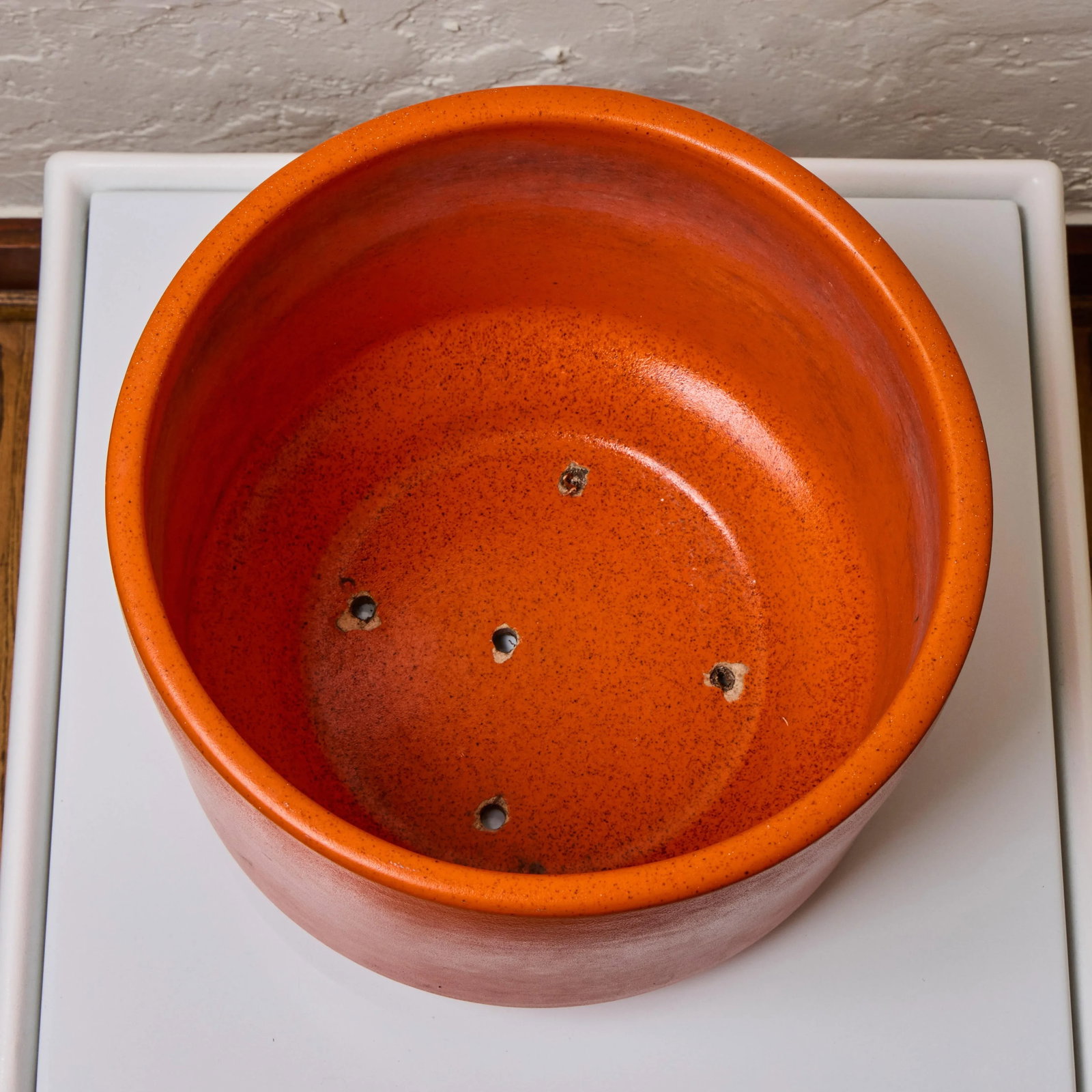 1960s Gainey Orange Glazed Planters - Set of 3 - 9