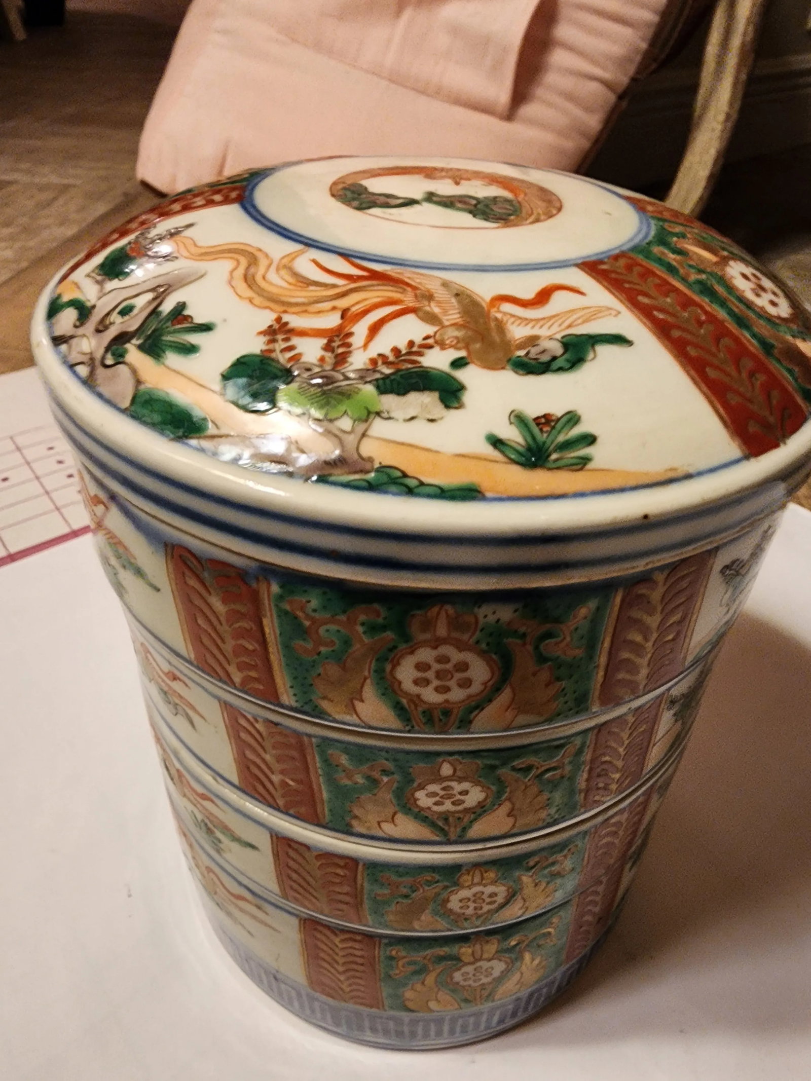 Antique Imari Jubako Bento Box - 12