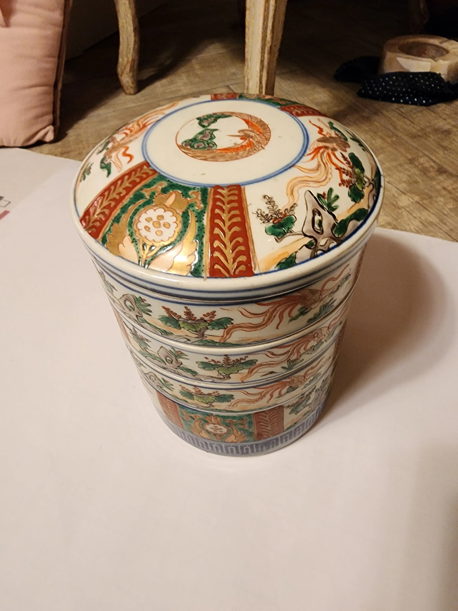 Antique Imari Jubako Bento Box - 6
