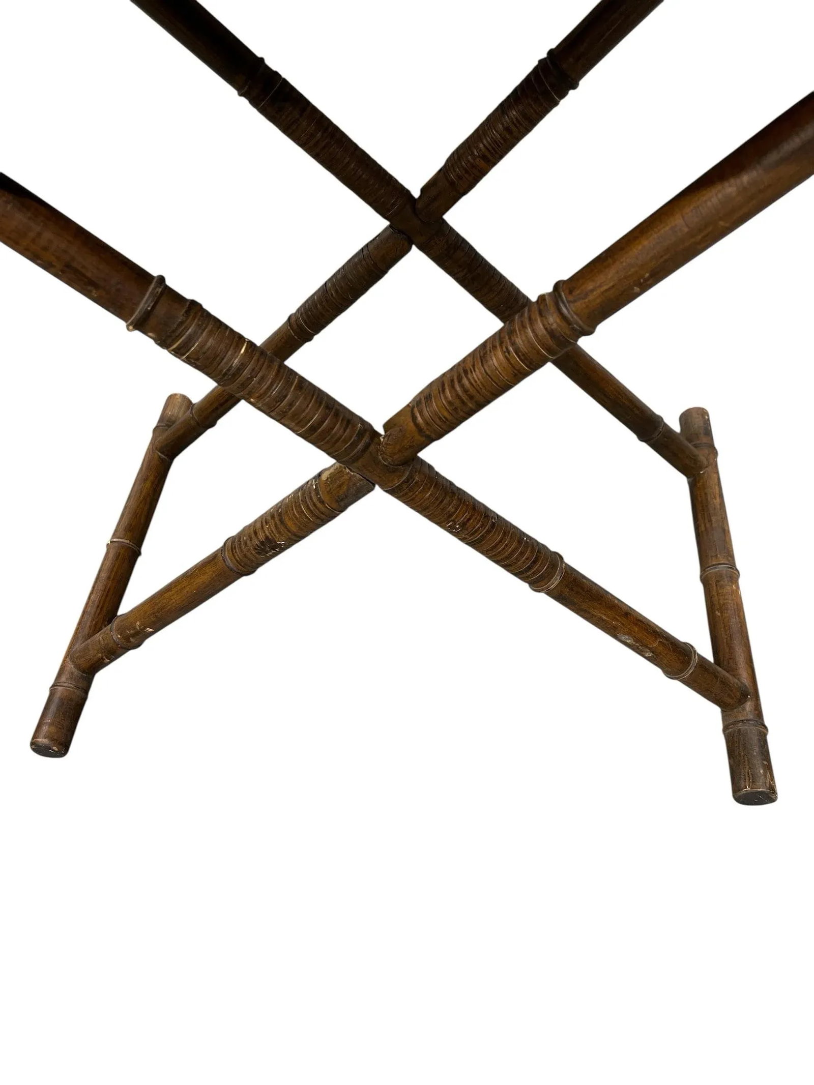 Bamboo and Rattan Collapsable Tray Table - 7