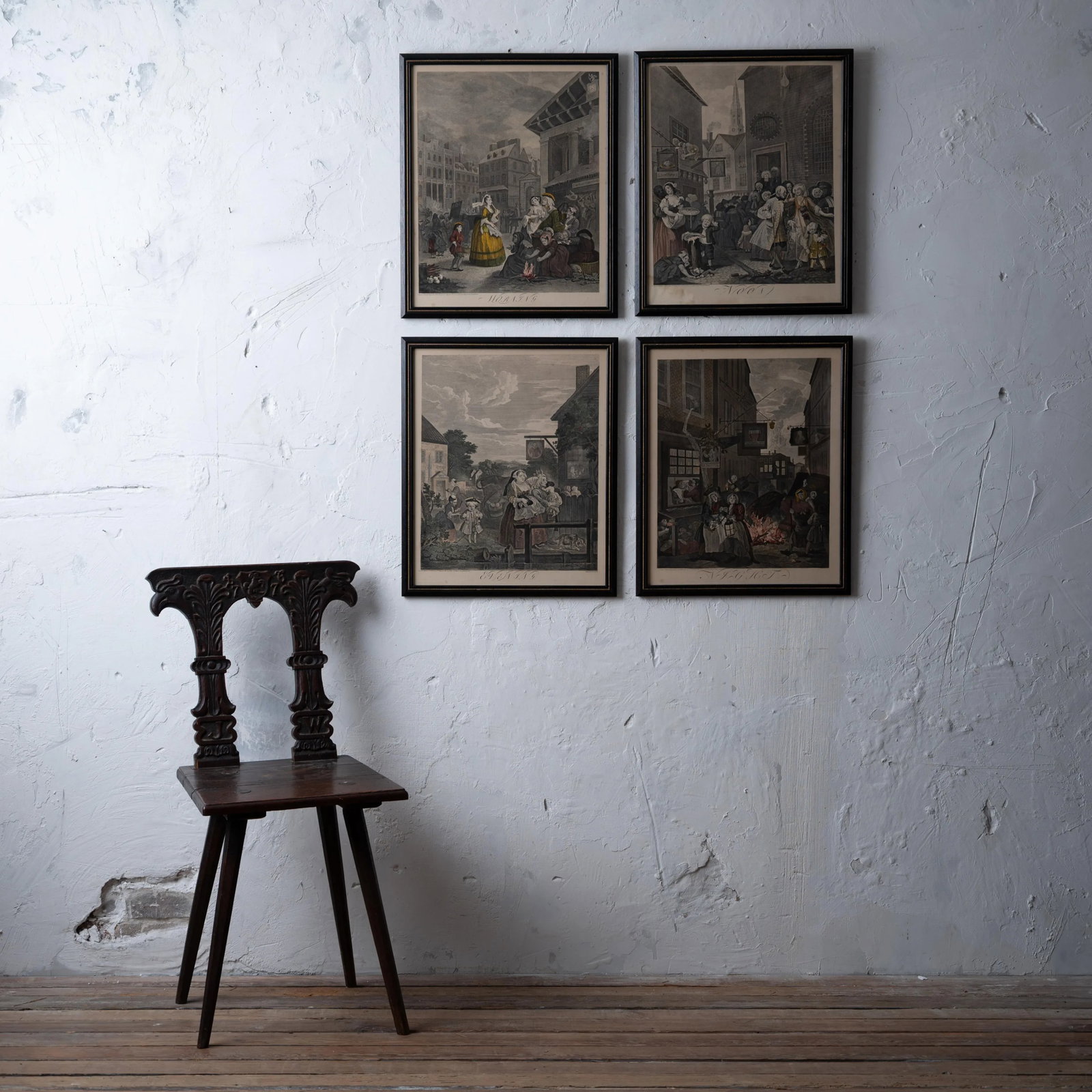 William Hogarth, the Four Times of the Day - Set of 4 - 2