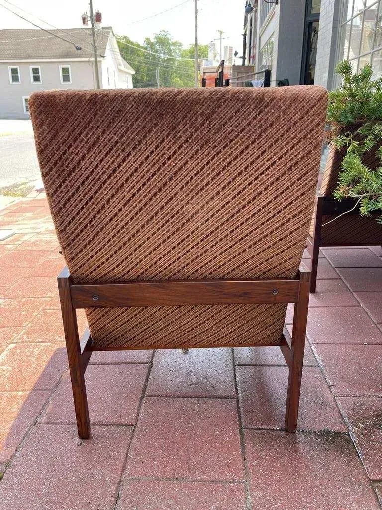 1950s Mid-Century Modern Teak Lounge Chairs With Original Upholstery - Set of 2 - 14
