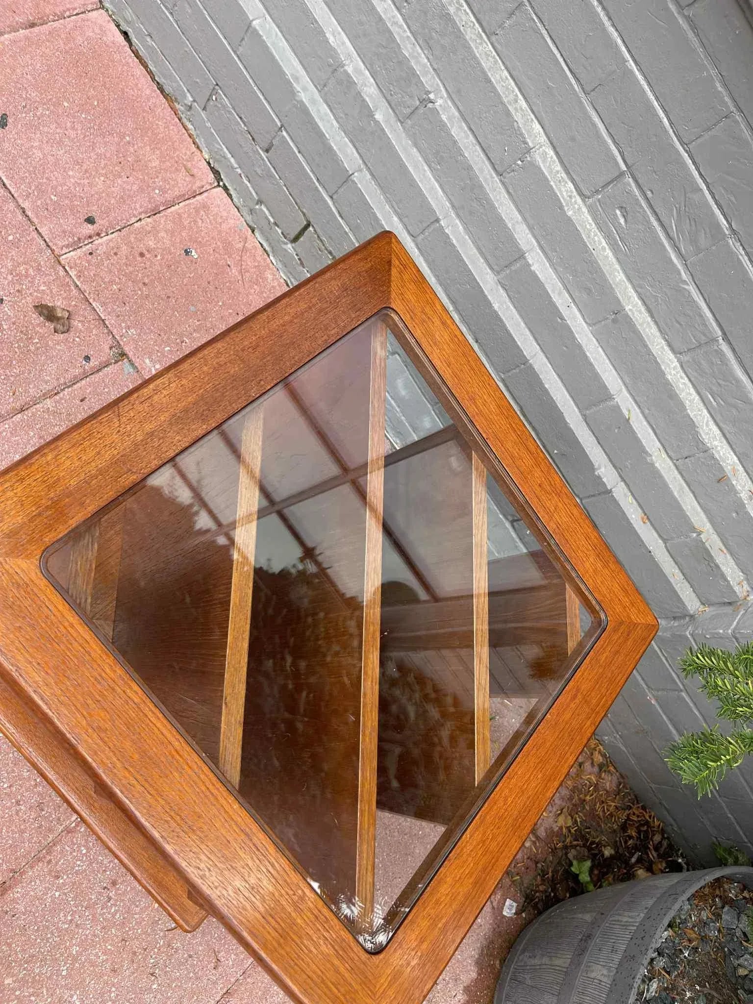 1960s Retro Vintage Teak Coffee Table & Magazine Rack - 7