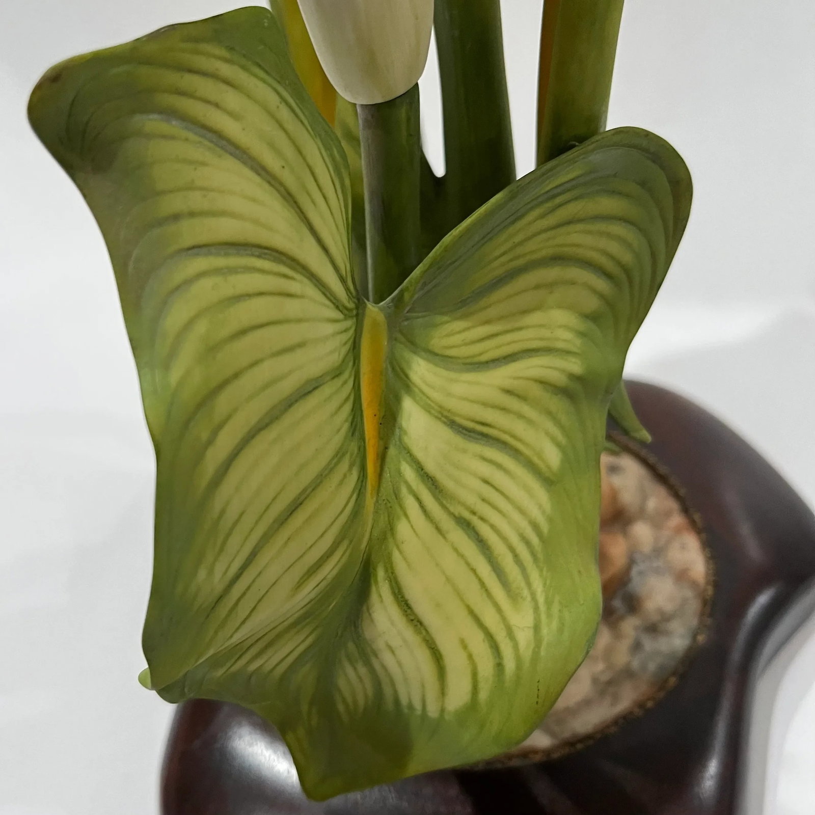 Calla Lily Sculpture - Hand-Painted Porcelain - Cybis Limited Edition 1970s - 4