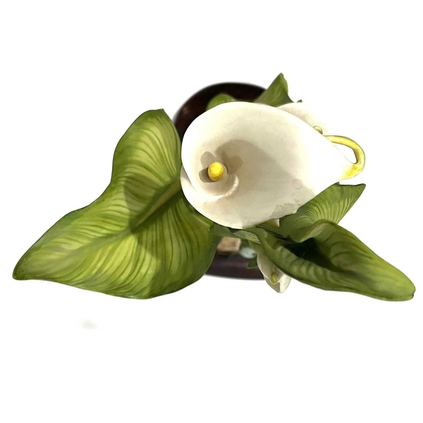 Calla Lily Sculpture - Hand-Painted Porcelain - Cybis Limited Edition 1970s - 9