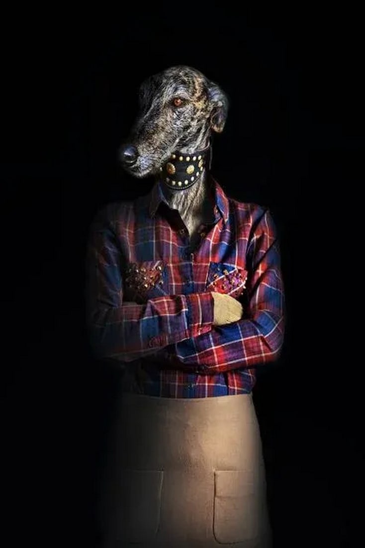 2017 "Second Skins Number 41" Contemporary Surrealist Style Photograph by Miguel Vallinas: Second Skin is the fist serie of Miguel Vallinas' surreal images that reconsider the human form. Second Skin explores the concept of identity and personal choice with a connection with different