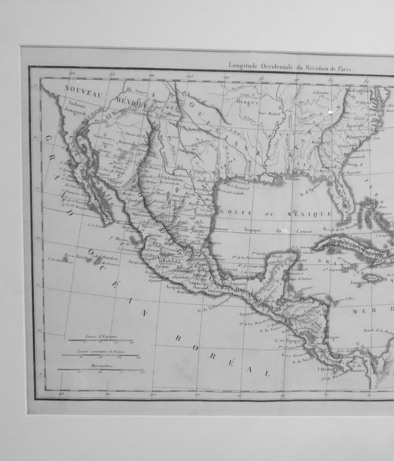 South America, Caribbean & Mexico Original Map by Vaugondy 1812 - 4