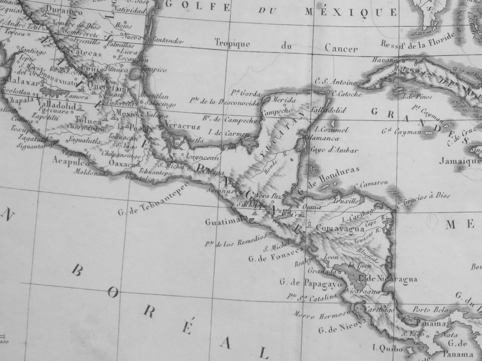 South America, Caribbean & Mexico Original Map by Vaugondy 1812 - 8