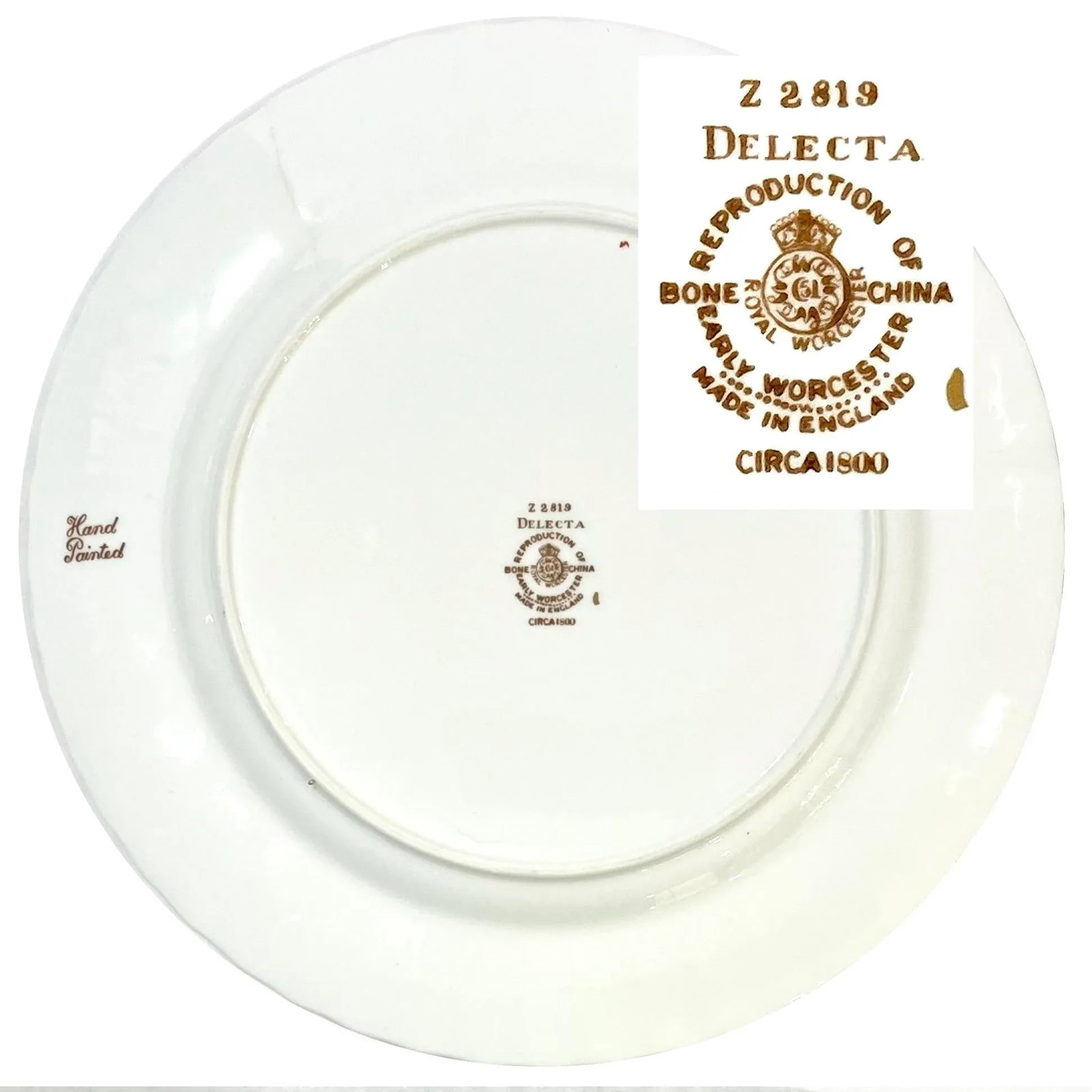 1960s Royal Worcester Delecta - Ribbed Warmstry Dinner Plates - Set of Six - 10