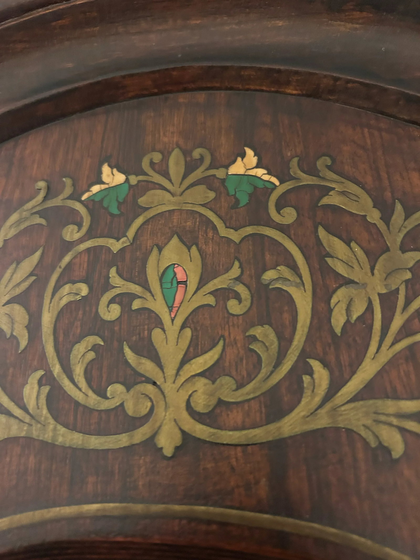 Antique Inlaid Pier Mirror 1880 -1890 - 7