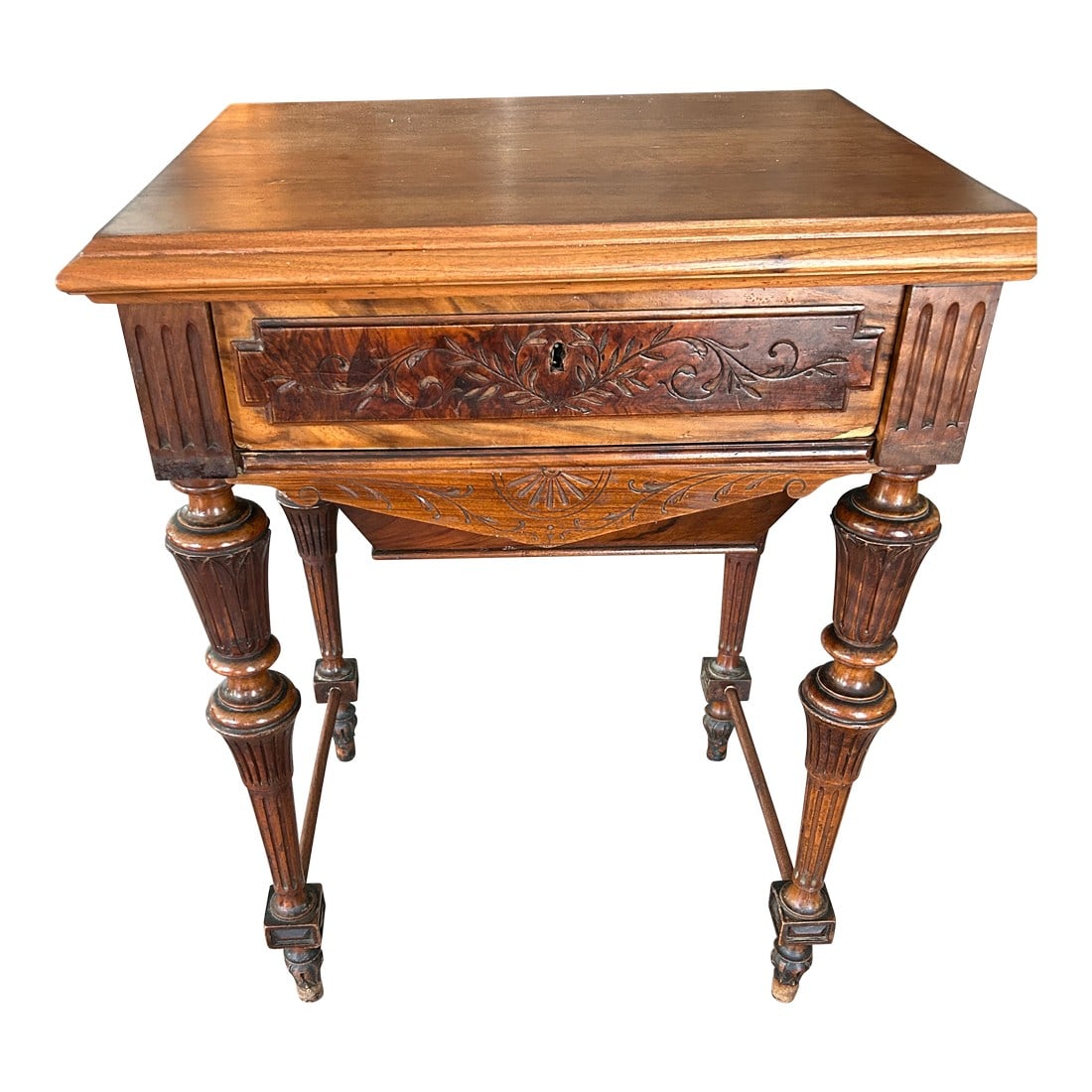 Mid-19th Century European Sewing / Dressing Table With Secret Drawer (1 of 8)