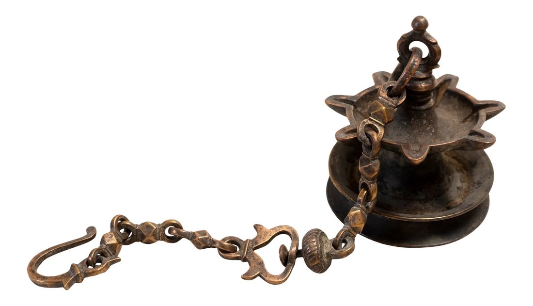 18th Century Bronze Oil Lantern (1 of 4)