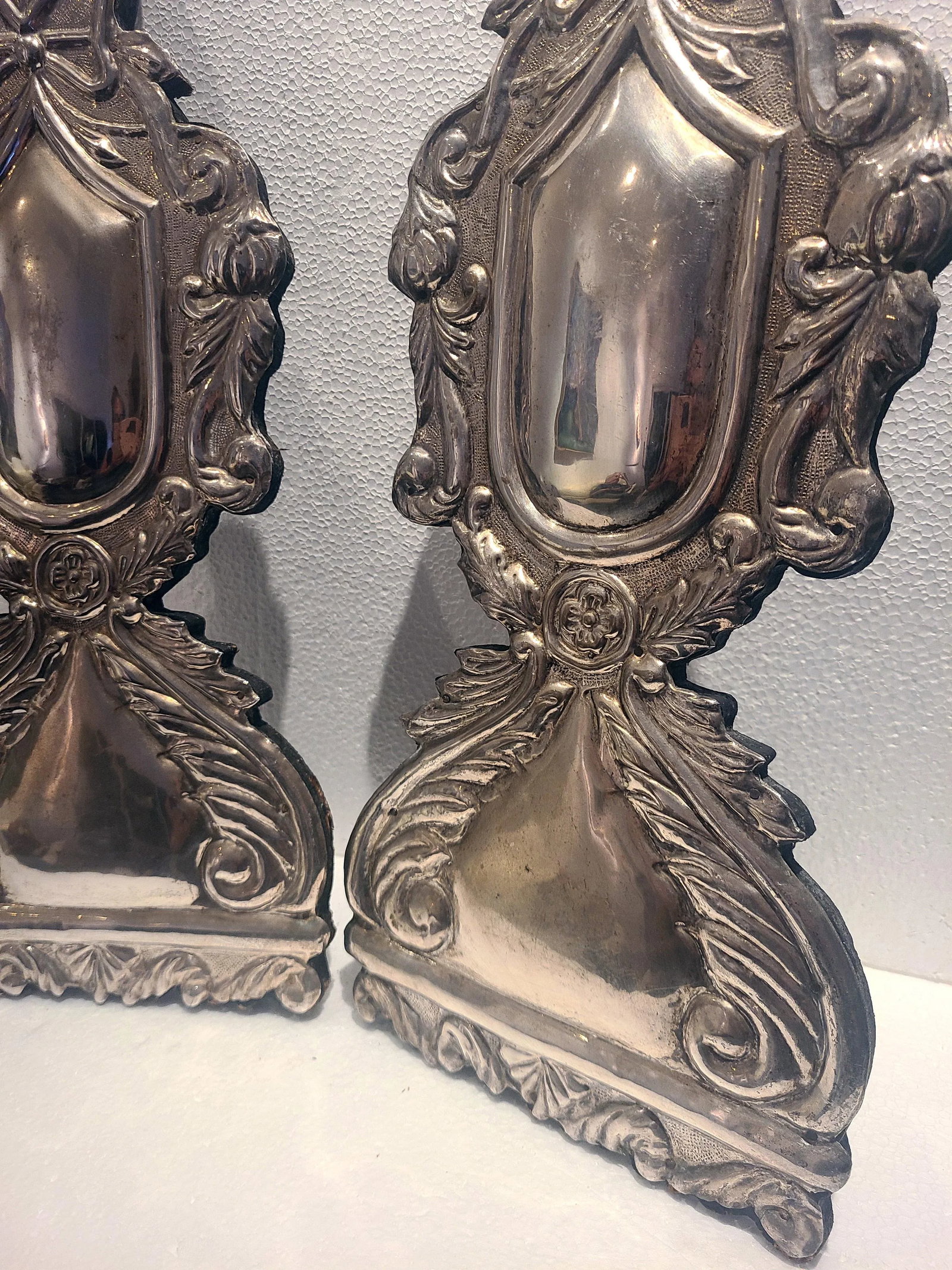 Vintage Sterling Silver Candle Sticks - a Pair - 3