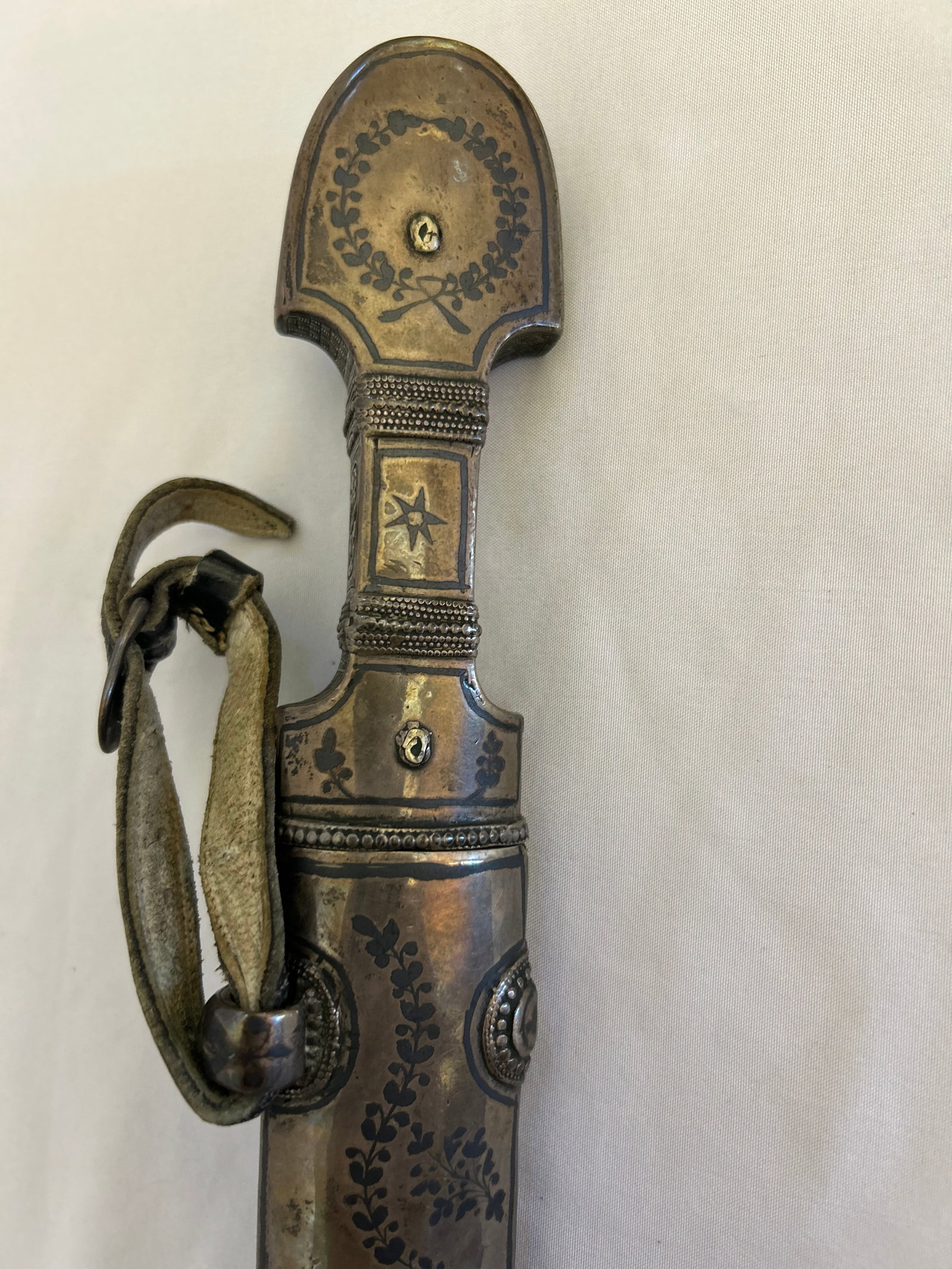 Double-Edged Kindjal Dagger With Silver-Niello Decoration, Circa 1880 – 1910 - 12