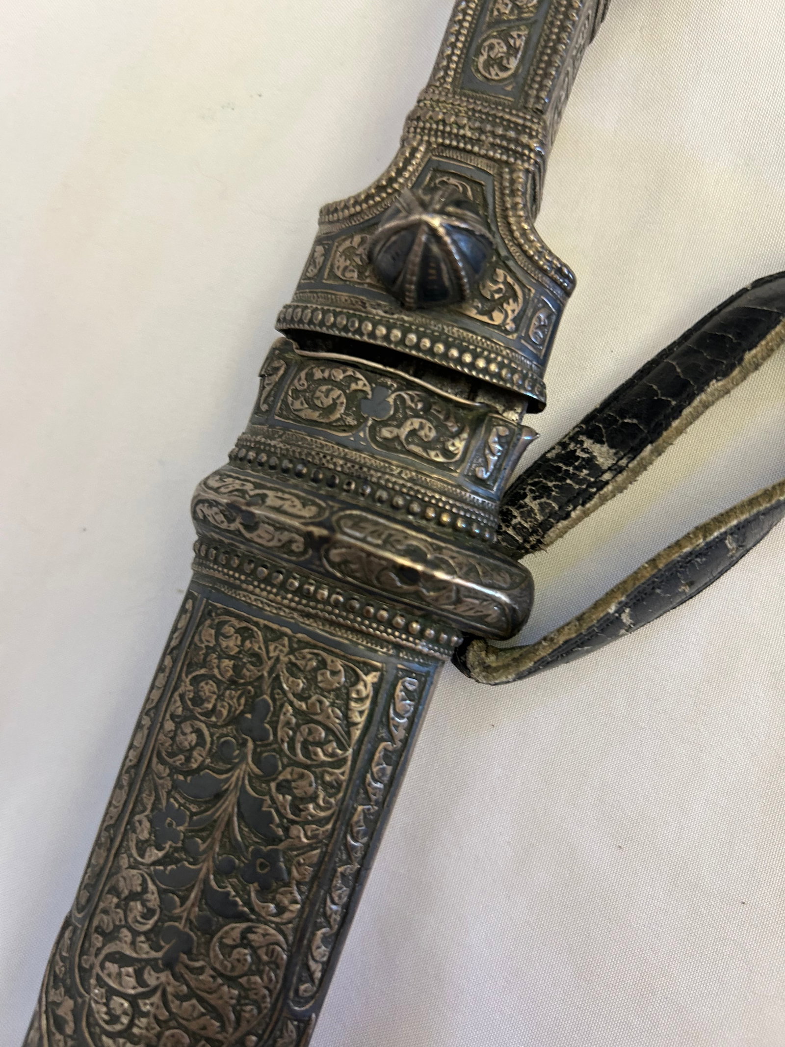 Double-Edged Kindjal Dagger With Silver-Niello Decoration, Circa 1880 – 1910 - 4