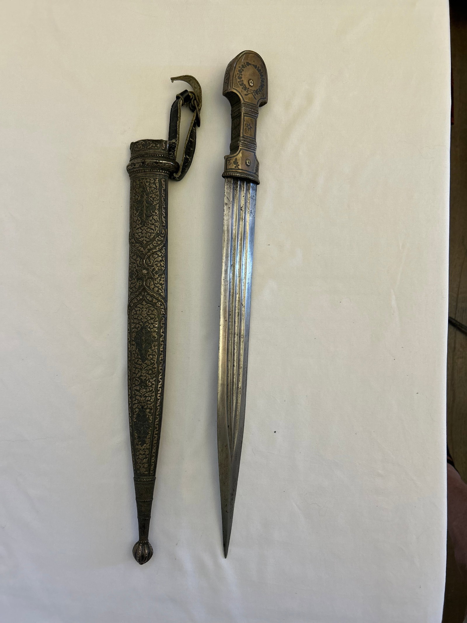 Double-Edged Kindjal Dagger With Silver-Niello Decoration, Circa 1880 – 1910 - 8