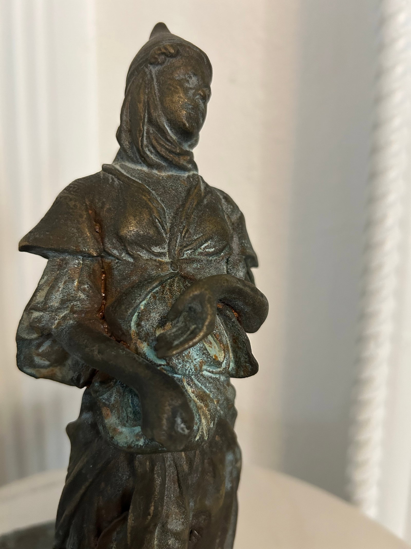 Late 19th Century Bronze Lady on Carpet - 5