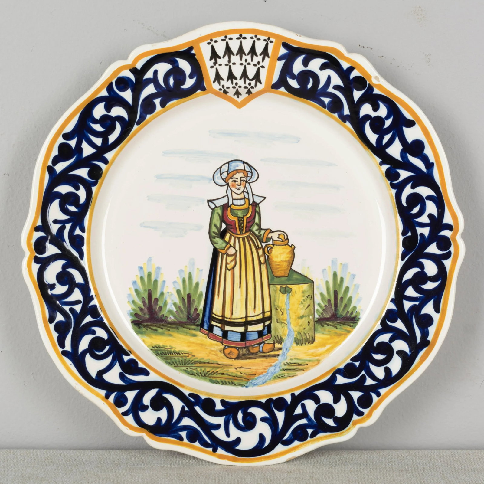 Henriot Quimper Faience Plate - 3