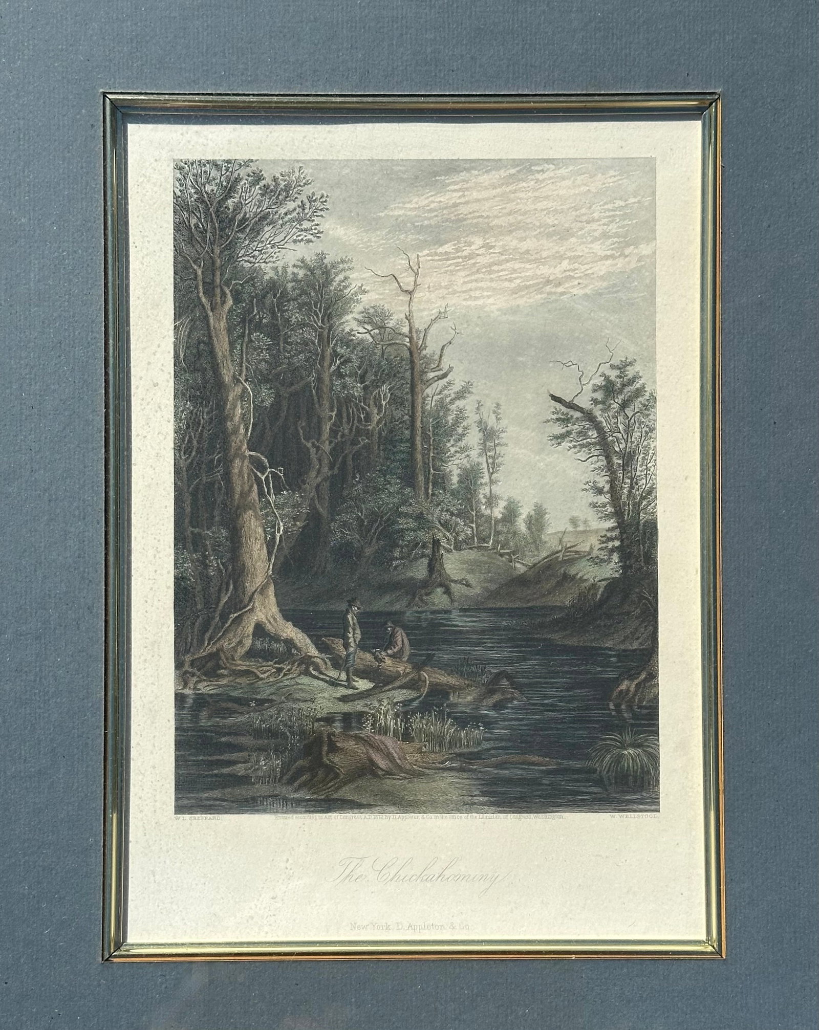 Chicahominy, Virginia Original Framed Print, 1872 - 2