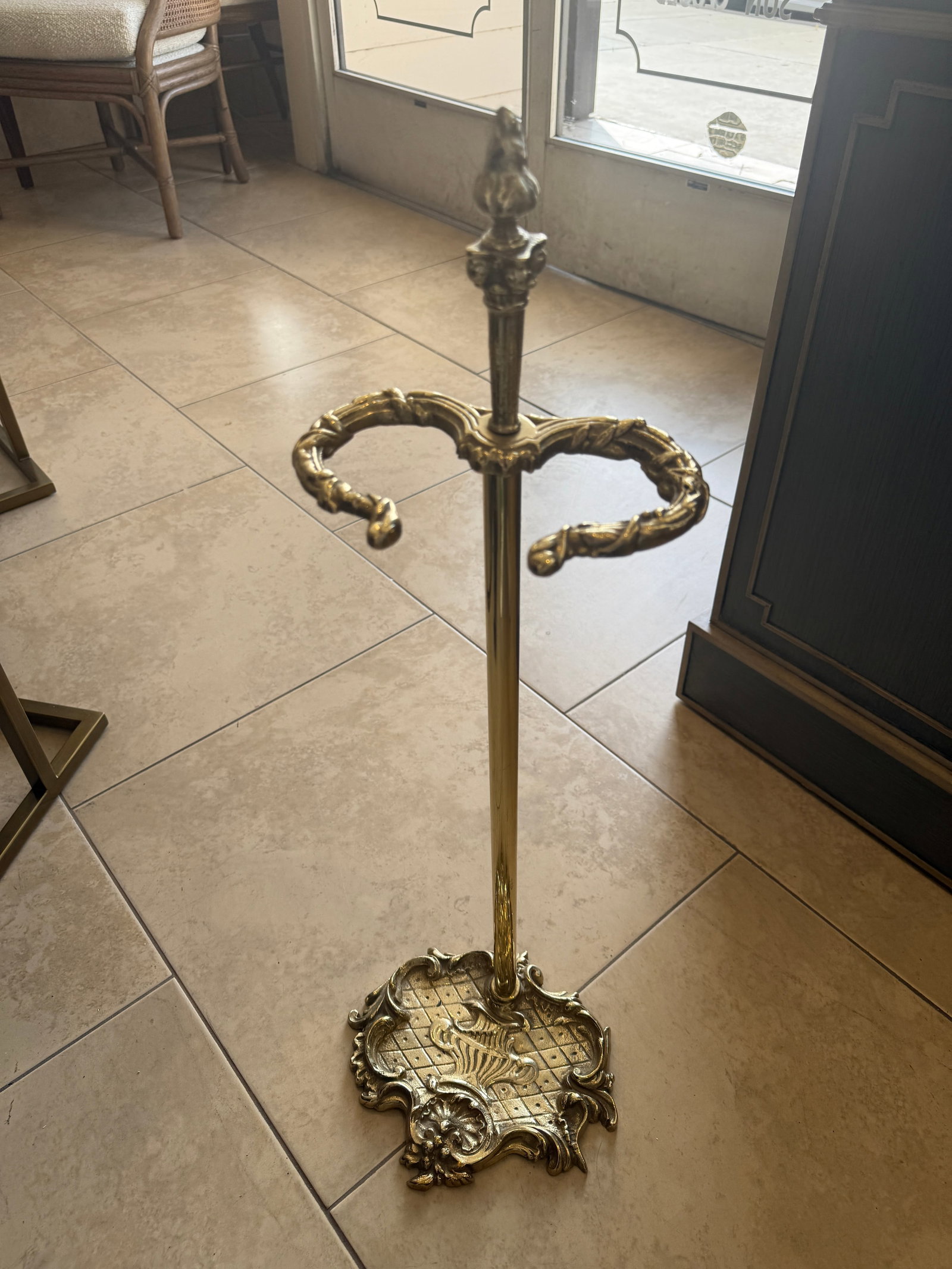 French Brass Set of Fireplace Tools - 6