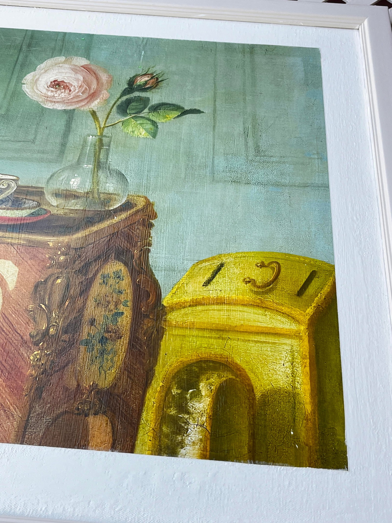 1980s Louis Tessier, a Marmoset Monkey Taking Sweets on a Painted Commode Giclée Reproduction - 8