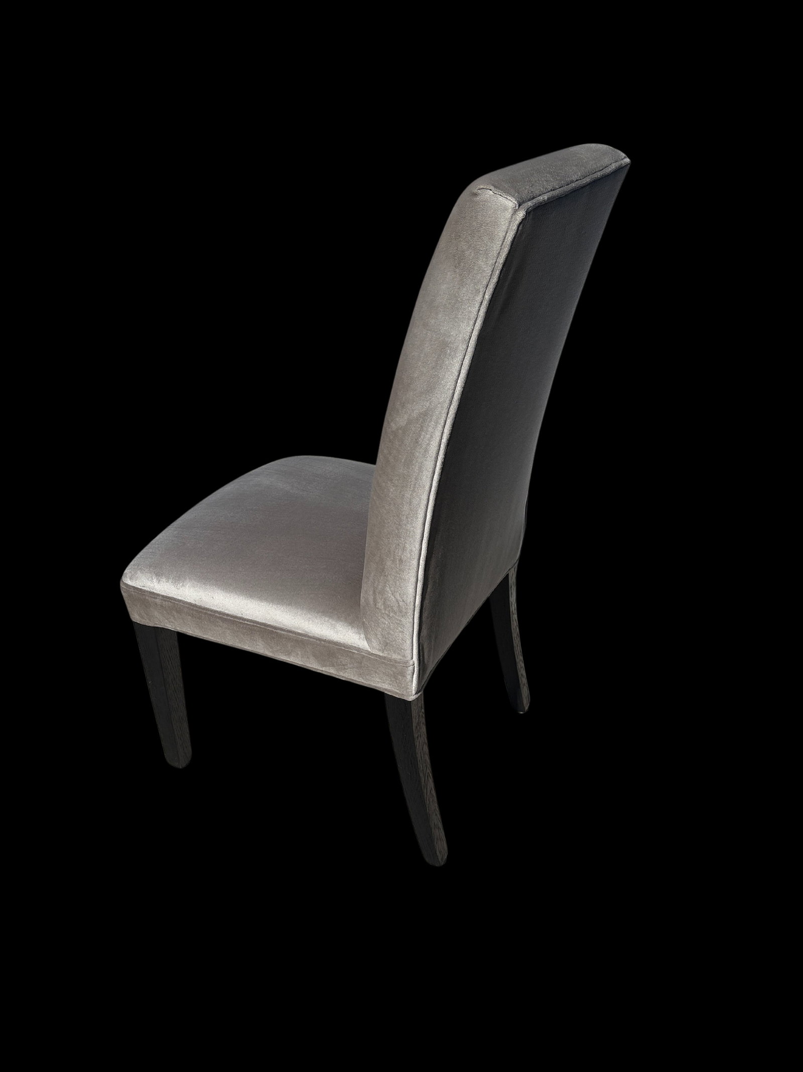 Rh Hudson Performance Velvet Chair in Fog - 2