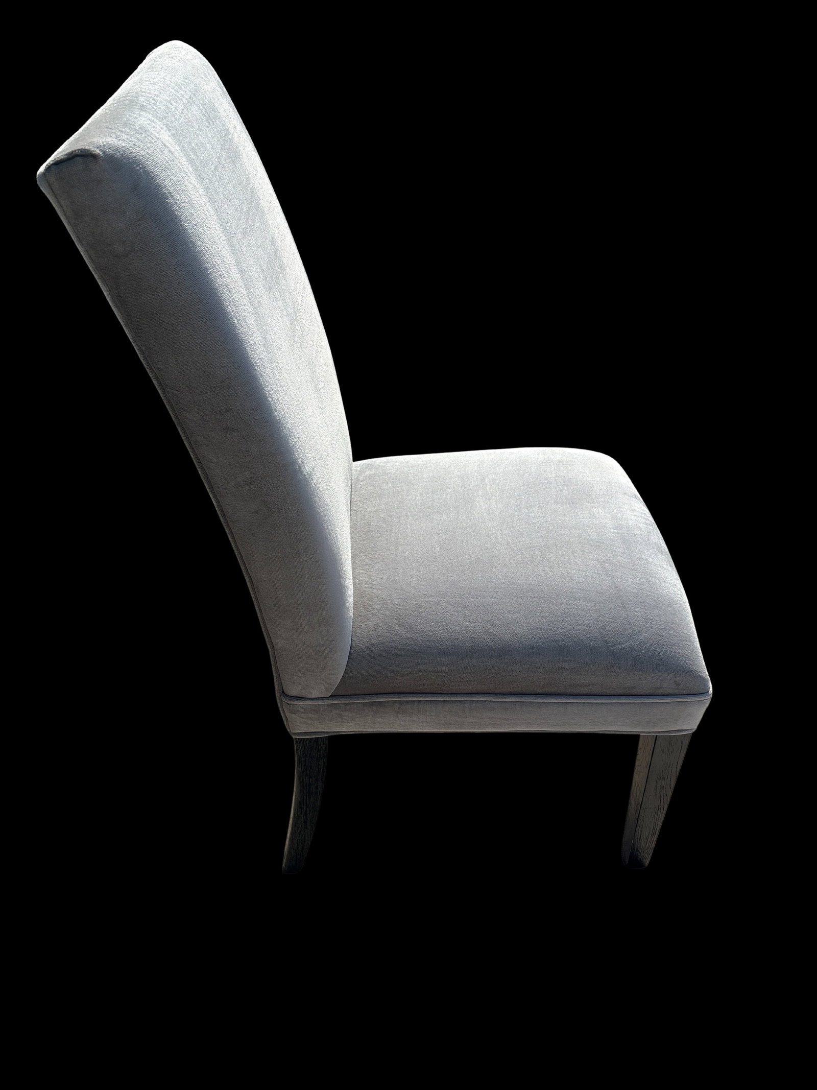 Rh Hudson Performance Velvet Chair in Fog - 5