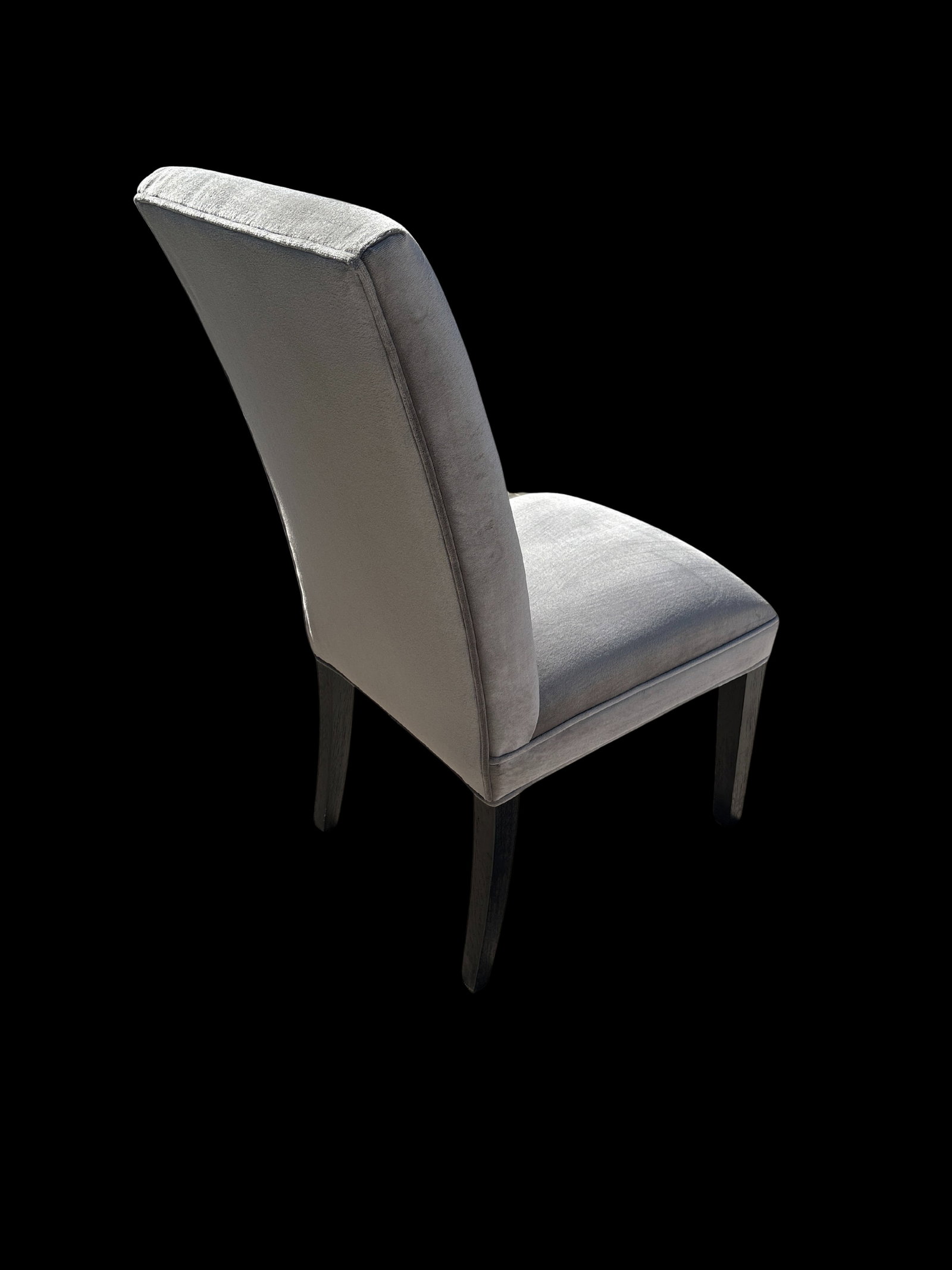 Rh Hudson Performance Velvet Chair in Fog - 6