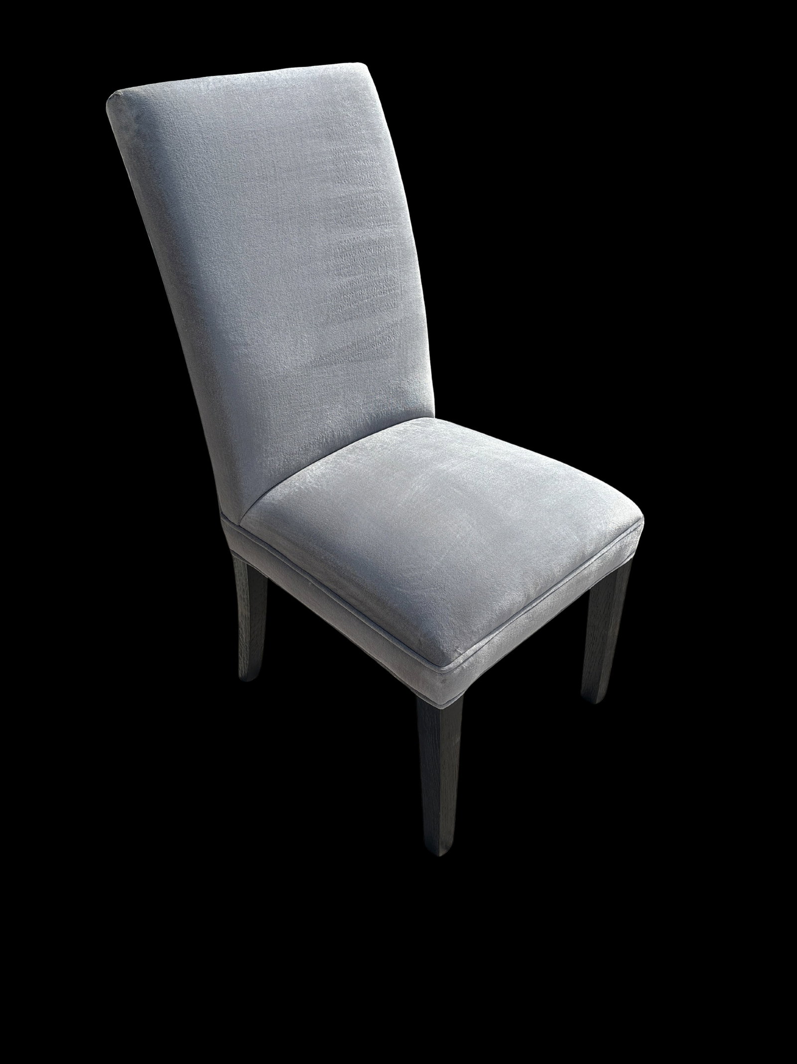 Rh Hudson Performance Velvet Chair in Fog - 8