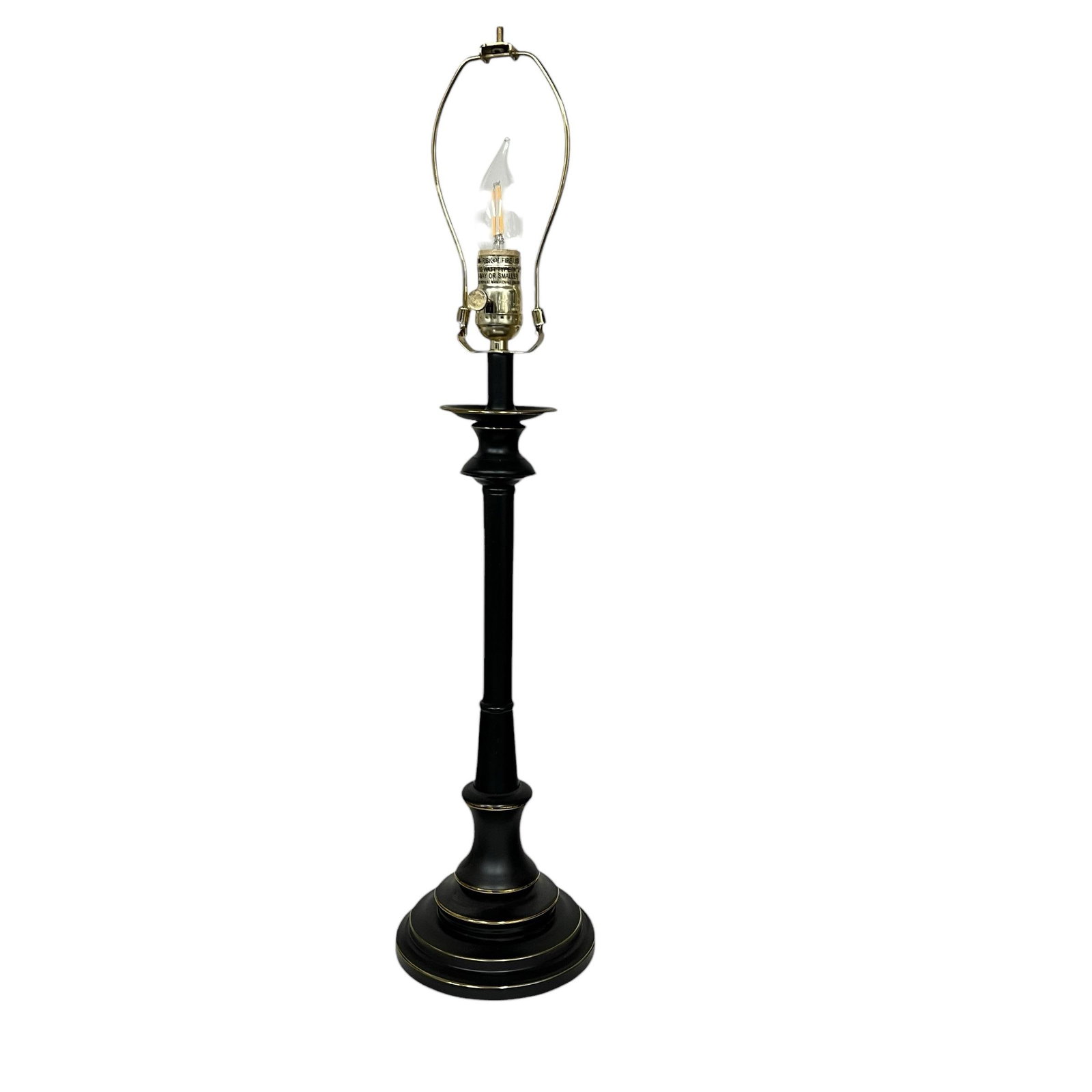 Vintage Stiffel Candlestick Lamp in Bronze Finish - 3