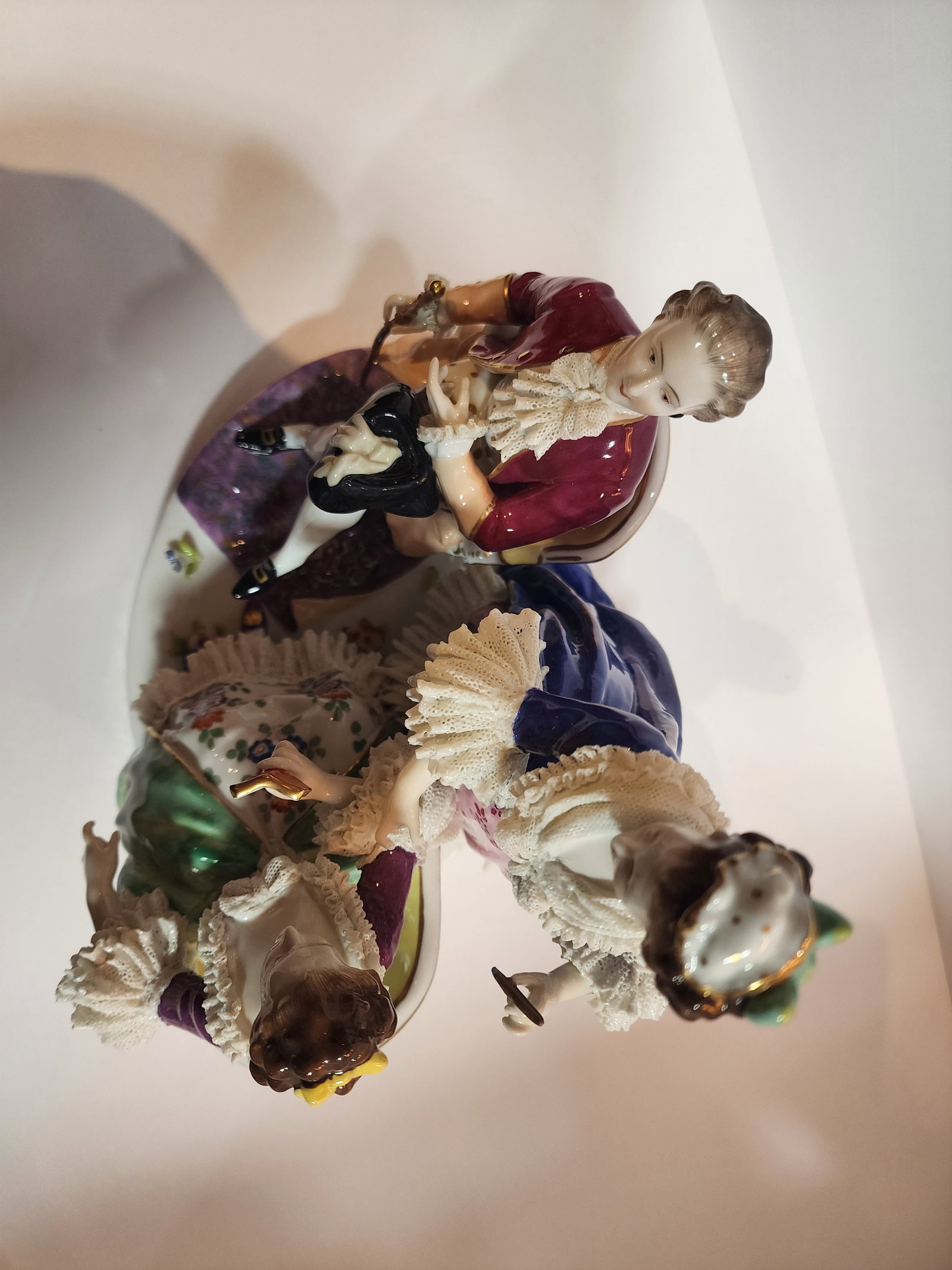 19th Century Dresden Lace La' Toilette Porcelain Figurine - 10
