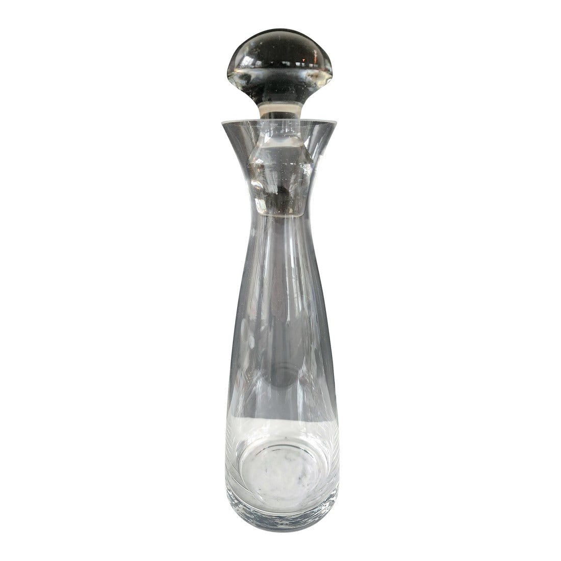 Mid 20th Century Mid-Century Modern Clear Glass Decanter With Solid Mushroom Stopper (1 of 16)